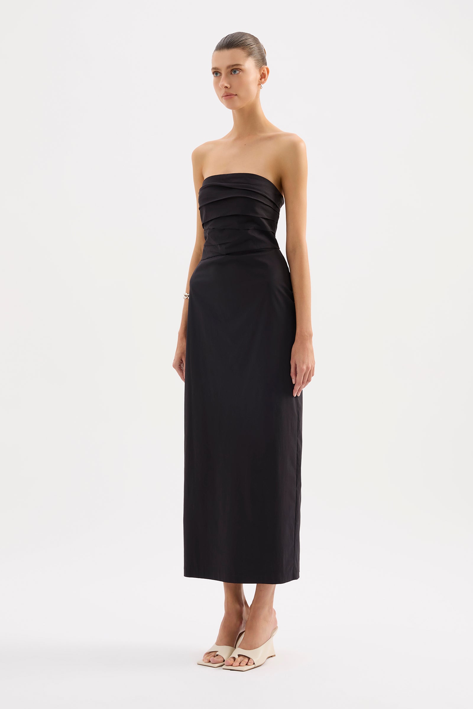 Raina Strapless Dress Black 