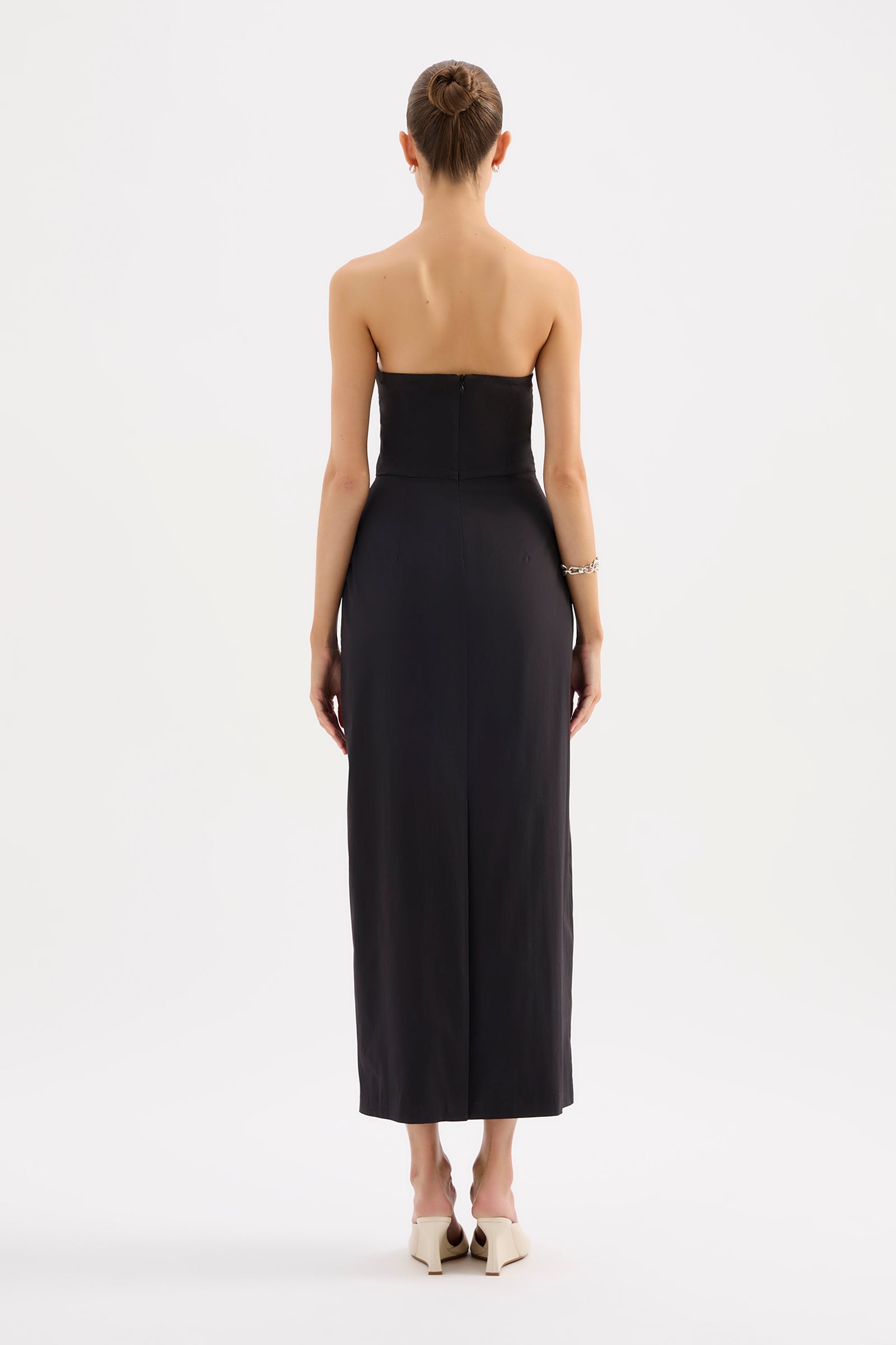 Raina Strapless Dress Black 