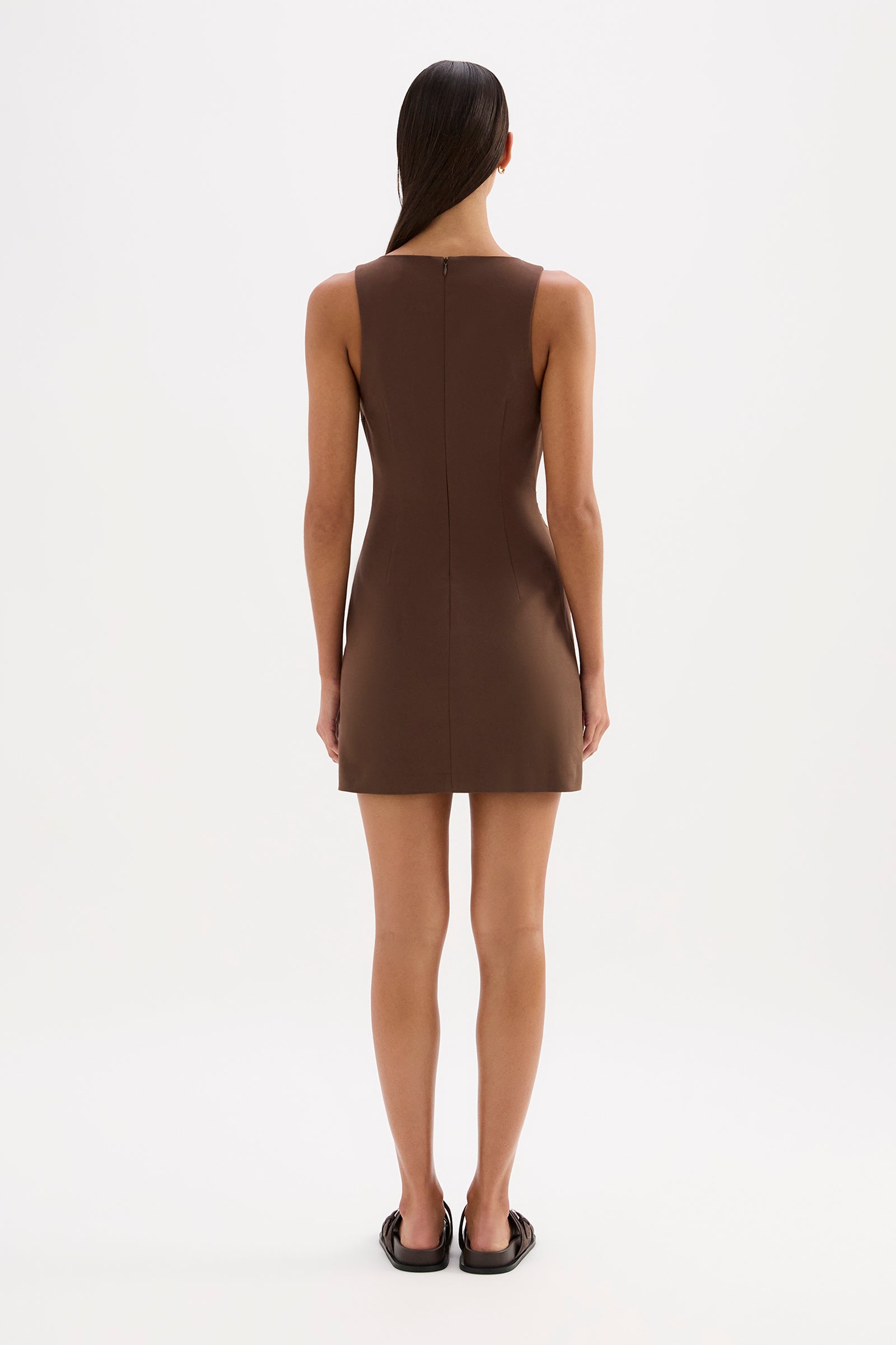 Delyse Dress Walnut 