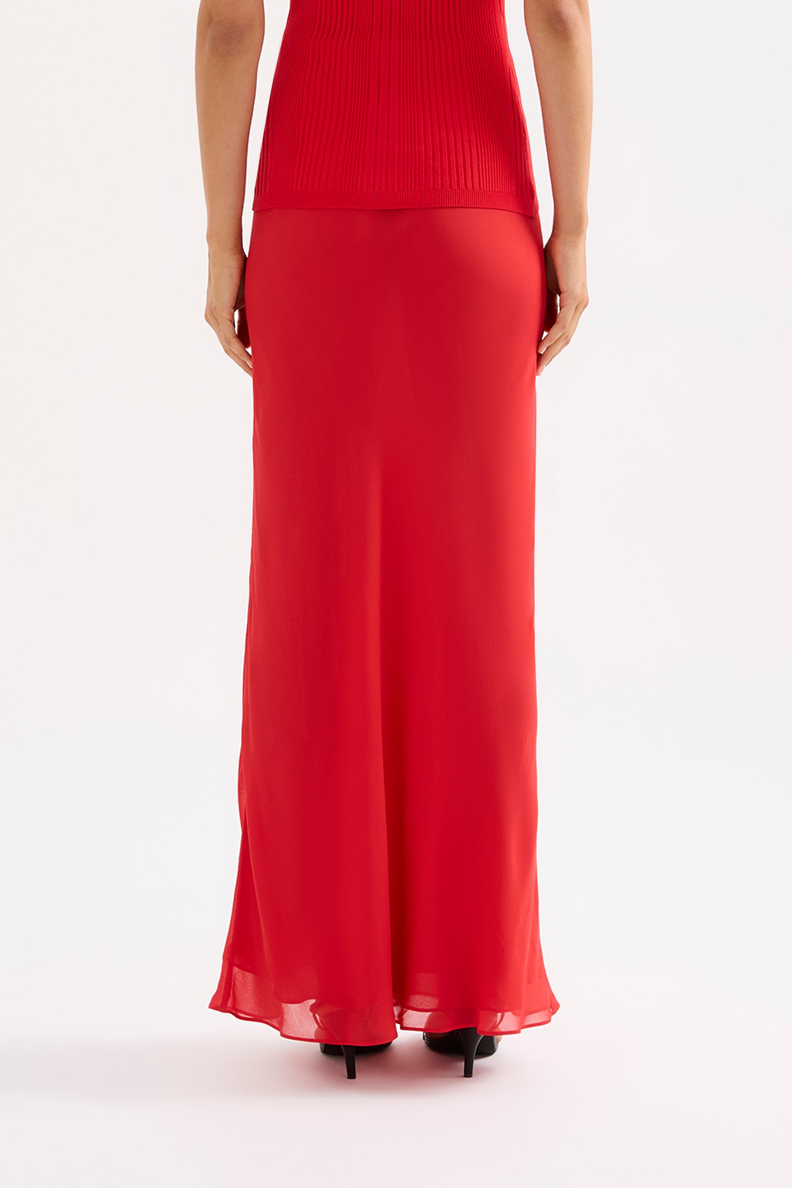 Taza Maxi Skirt Scarlet 