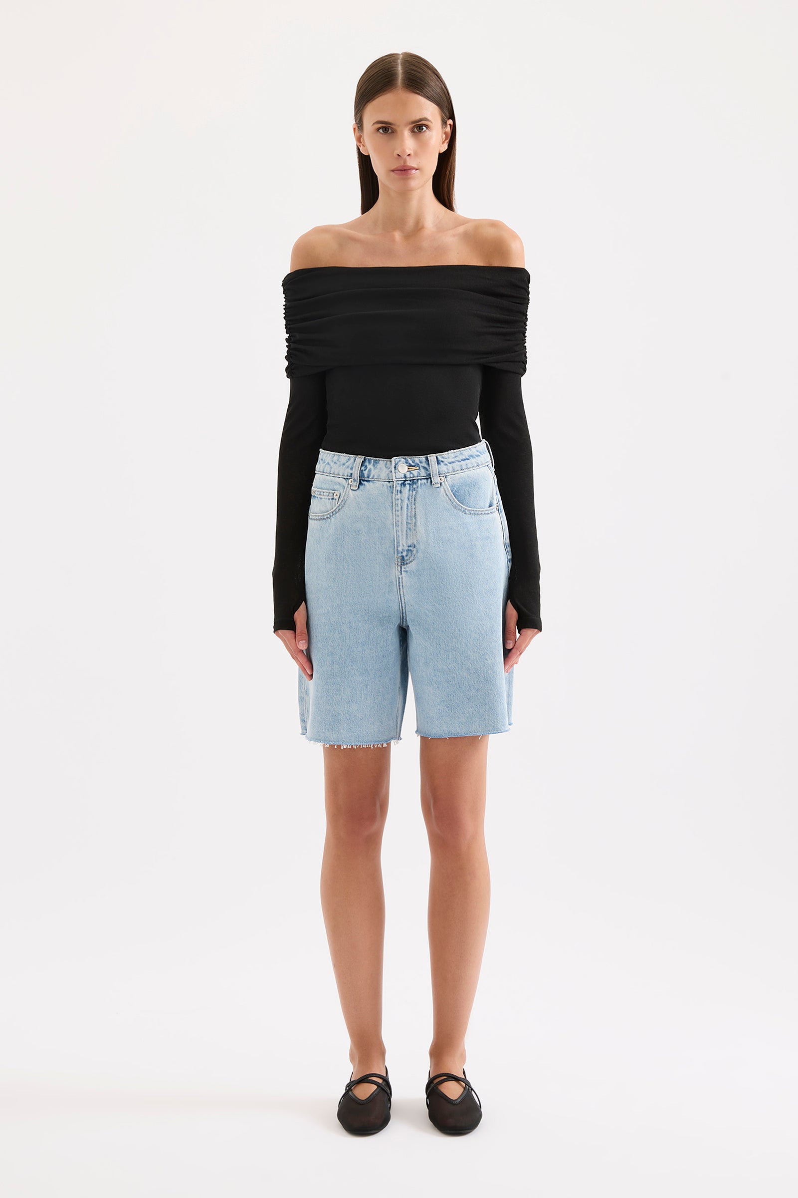 Dalton Mesh Top Black 