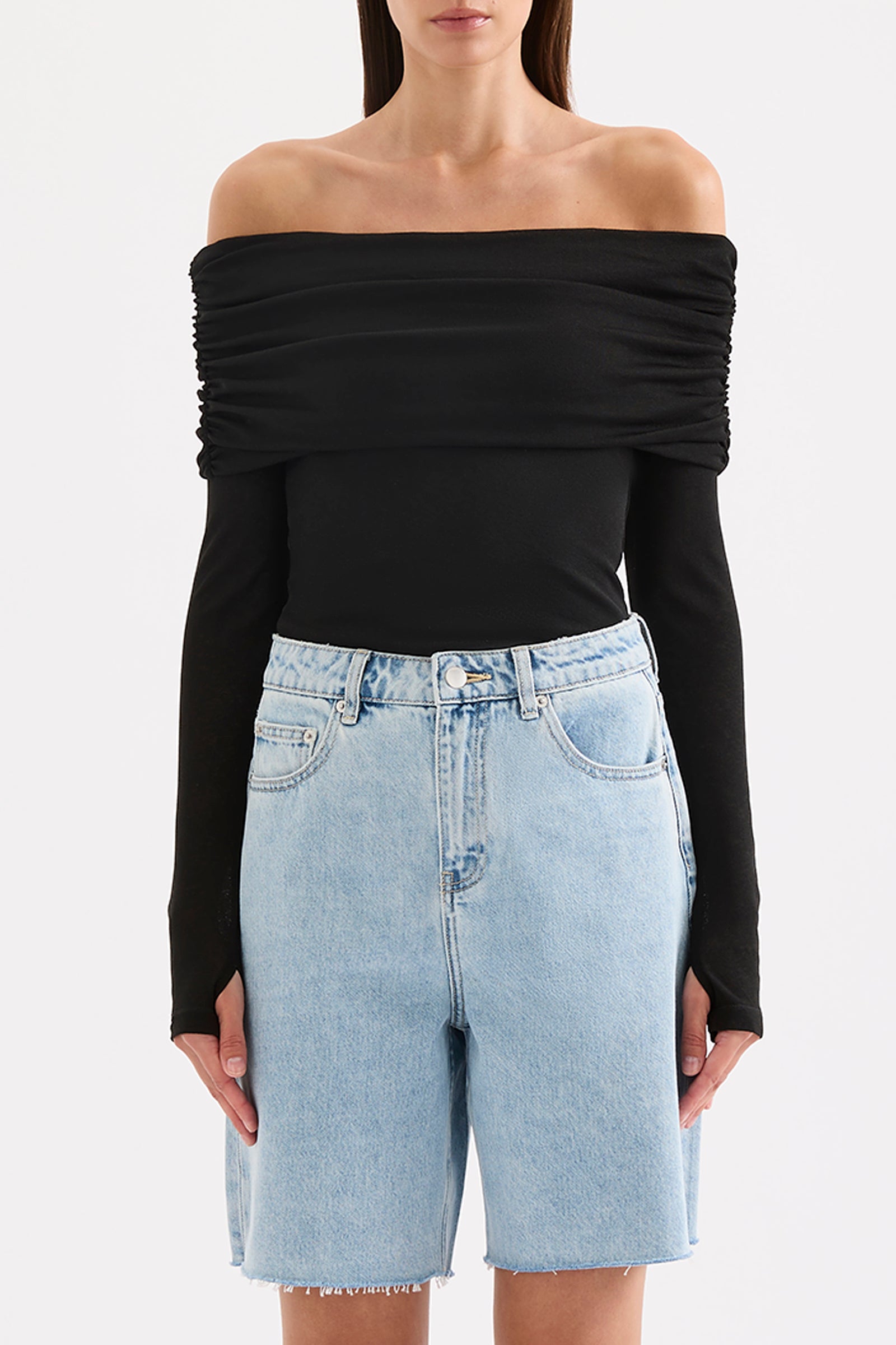 Dalton Mesh Top Black 