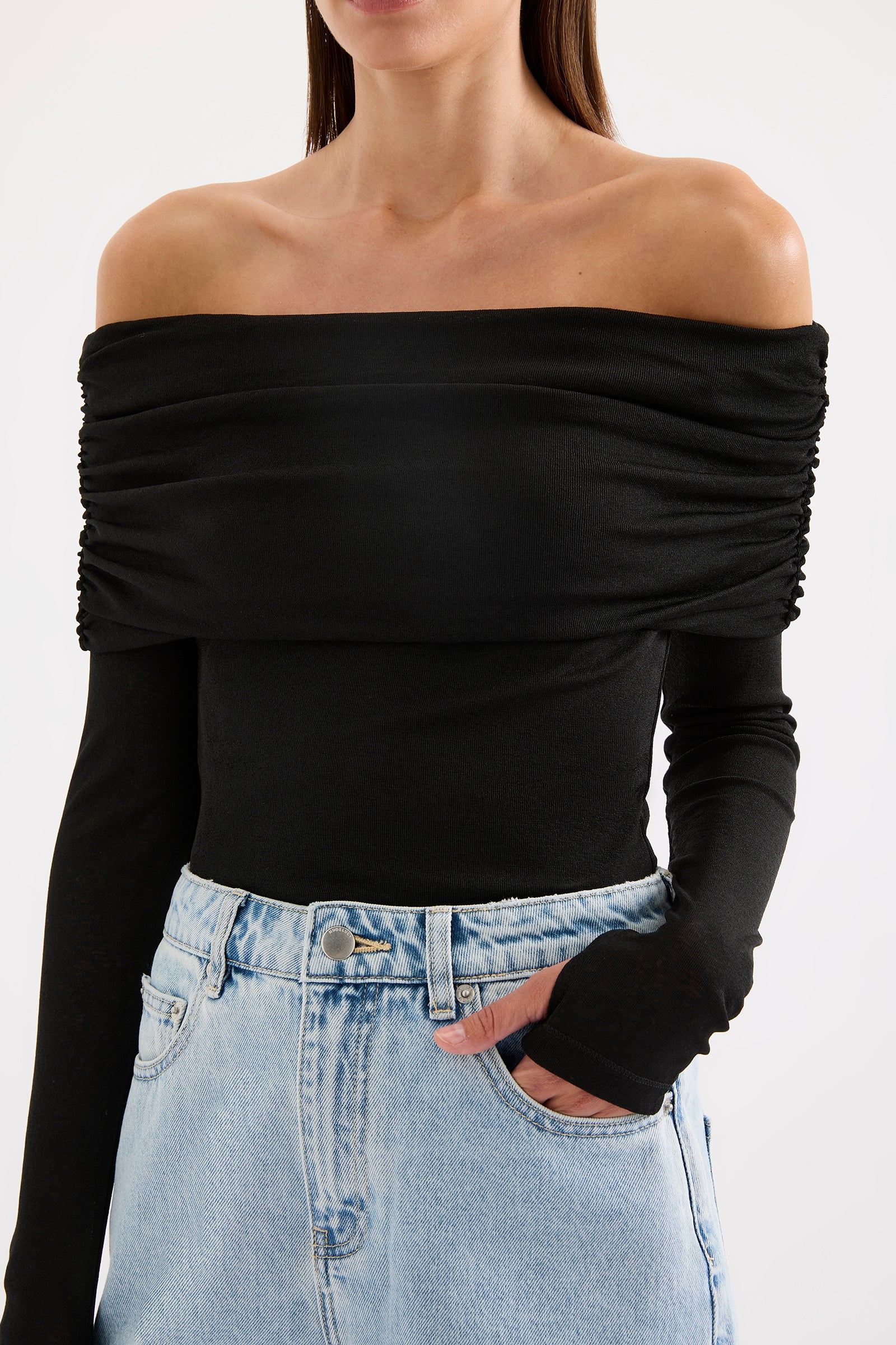 Dalton Mesh Top Black 