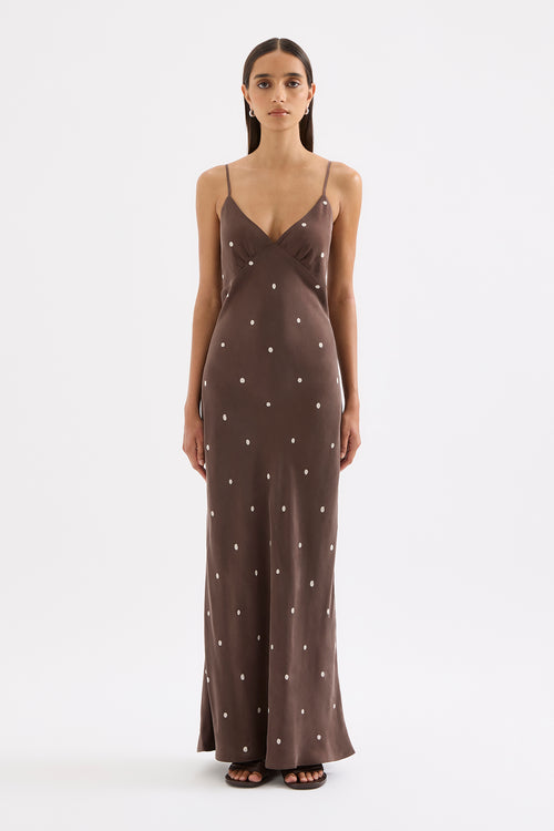 nude lucy brown maxi dress Nude Lucy Xin maxi Dress Cola