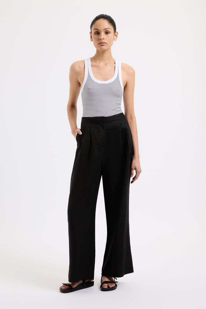Nude Lucy Thilda Linen Pants (Black)