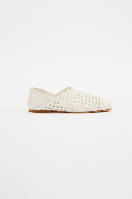 Etta Crochet Flat White 