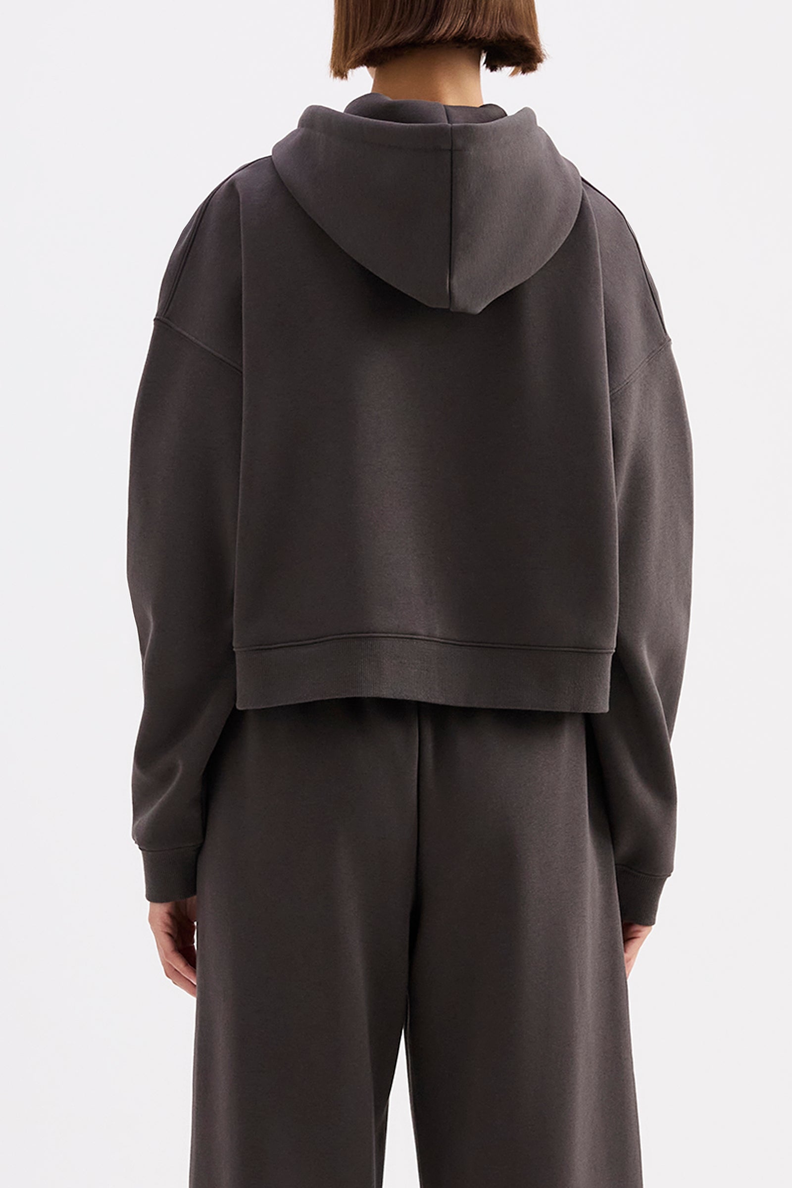 Carter Zip Up Hoodie Coal 