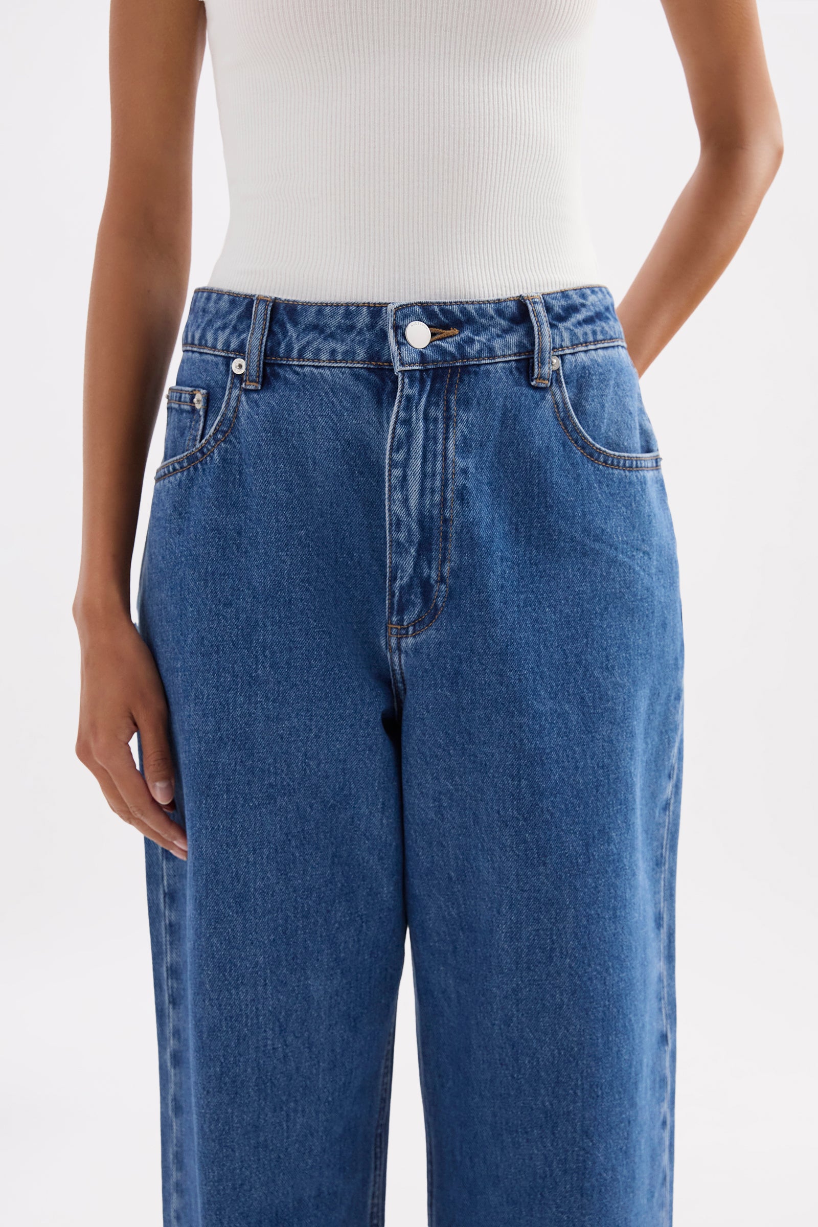 Organic Baggy Jean Royal Blue 