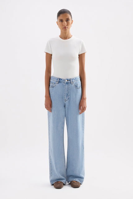 Organic Baggy Jean Soft Blue 