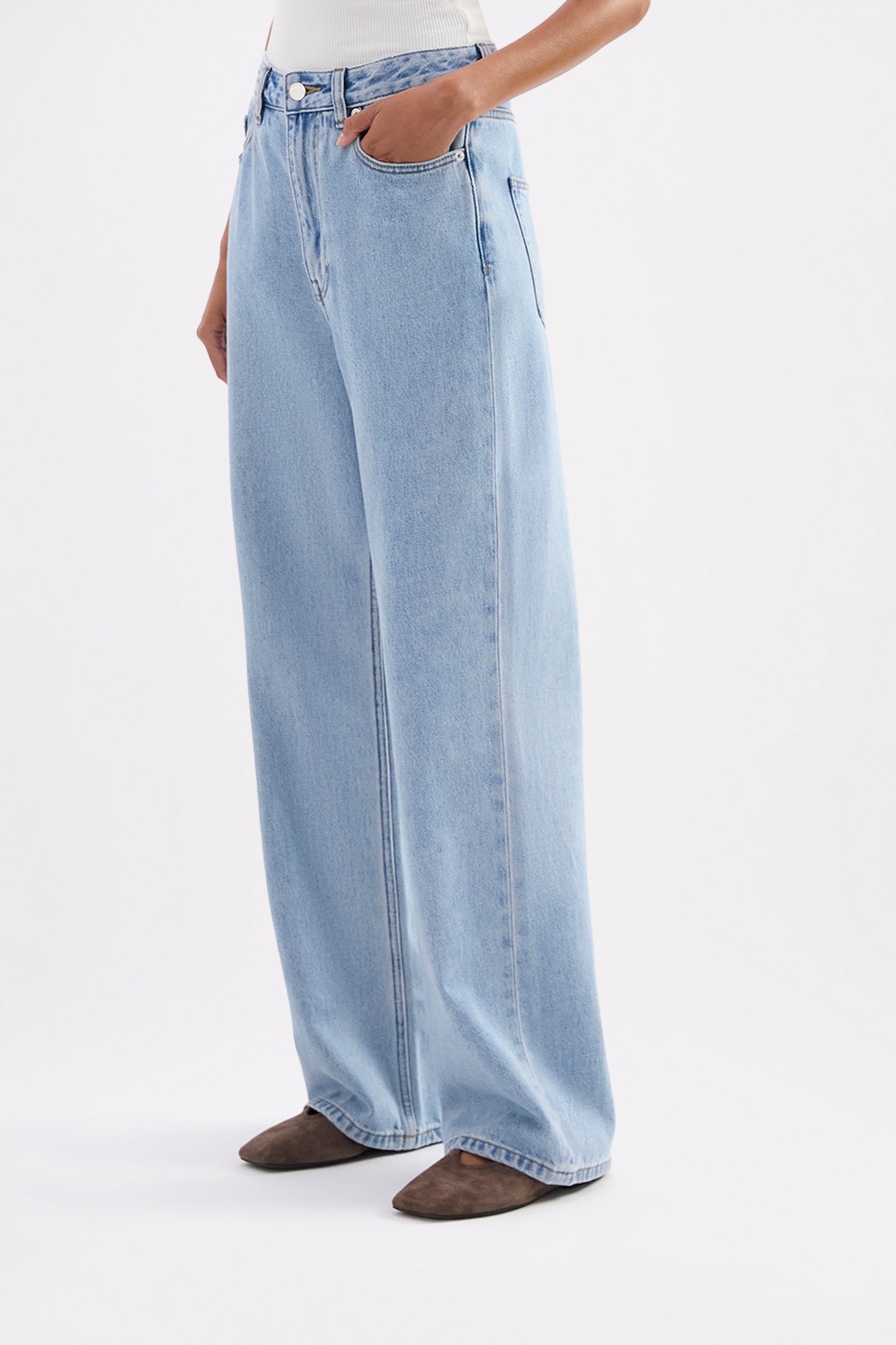 Organic Baggy Jean Soft Blue 
