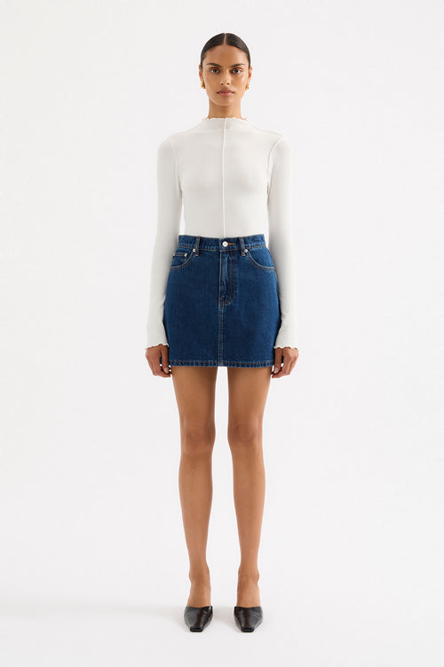 SIA DENIM MINI SKIRT