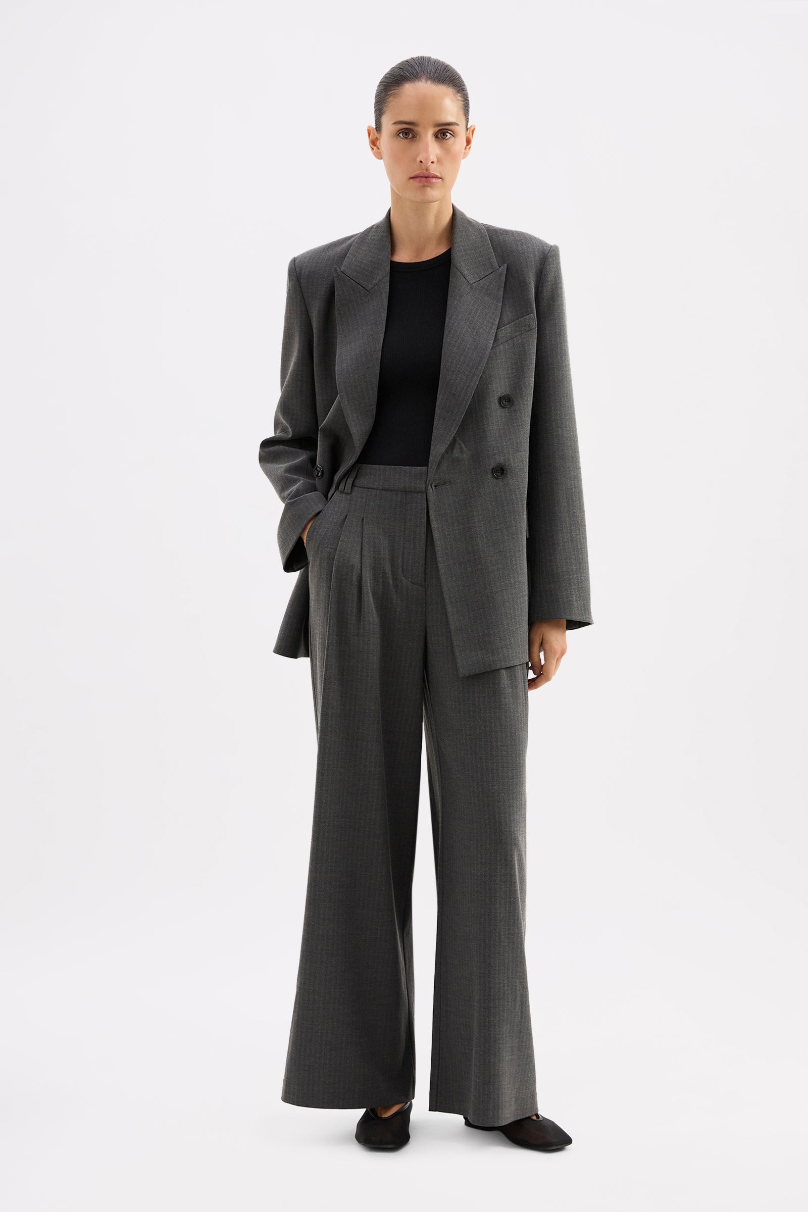 Fosca Blazer Charcoal 