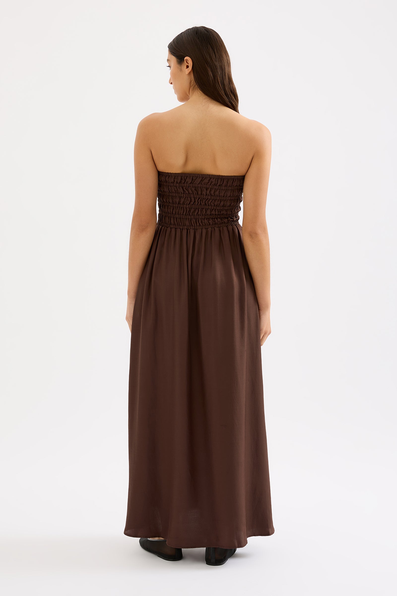 Zuri Tencel Maxi Dress Cocoa 