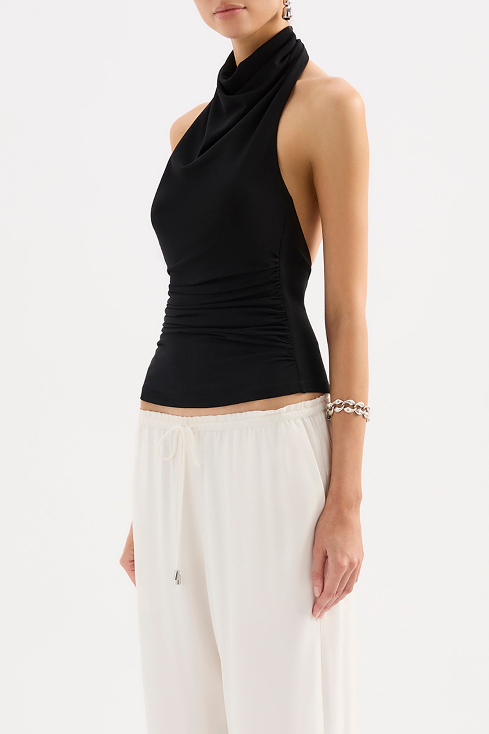 Abru Halter Top Black 