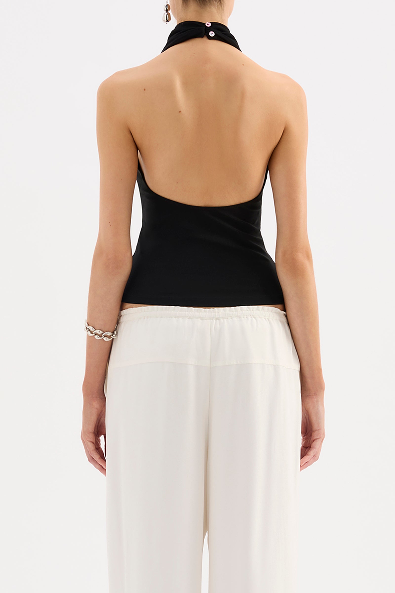 Abru Halter Top Black 