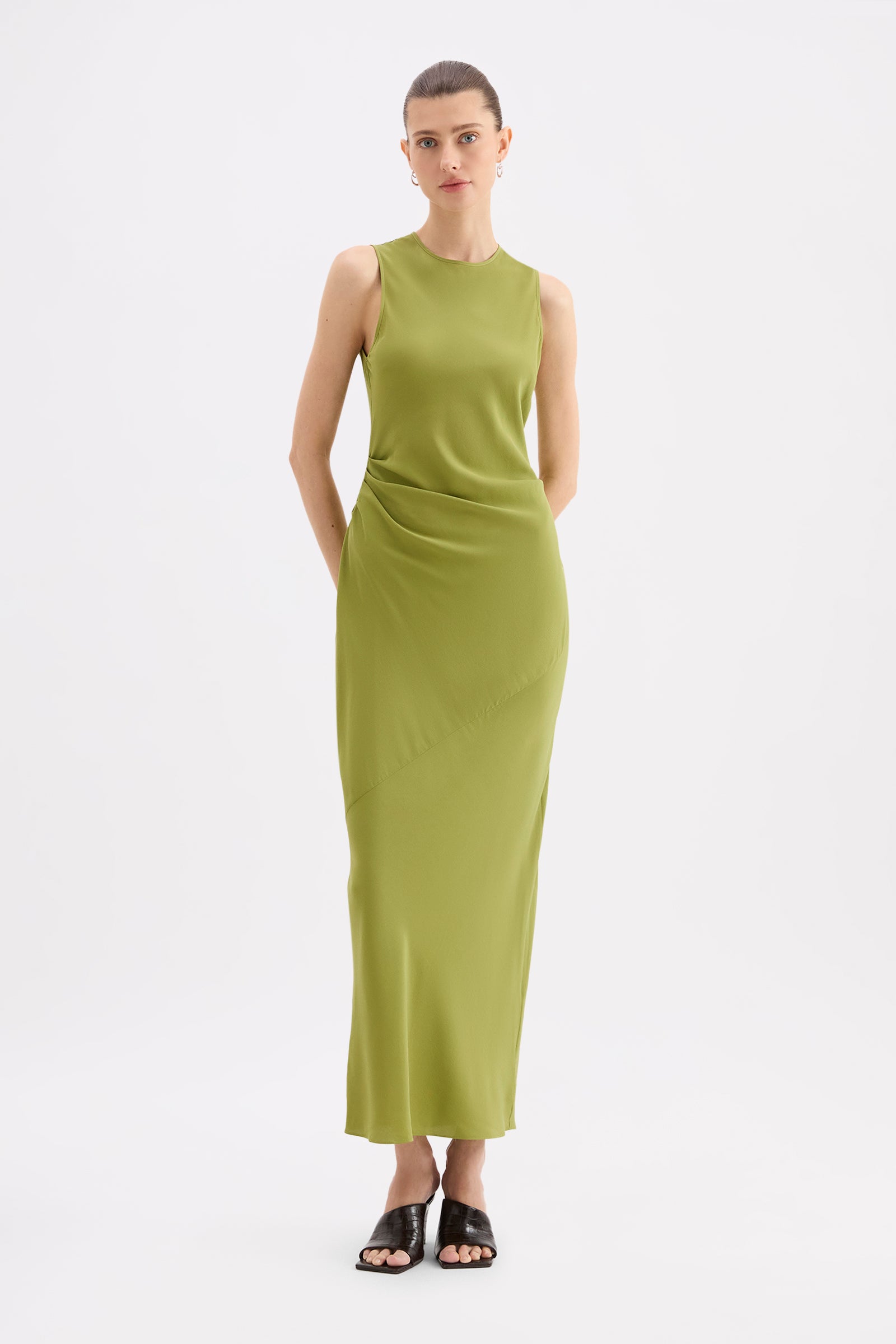Lucine Slip Maxi Dress Cactus 