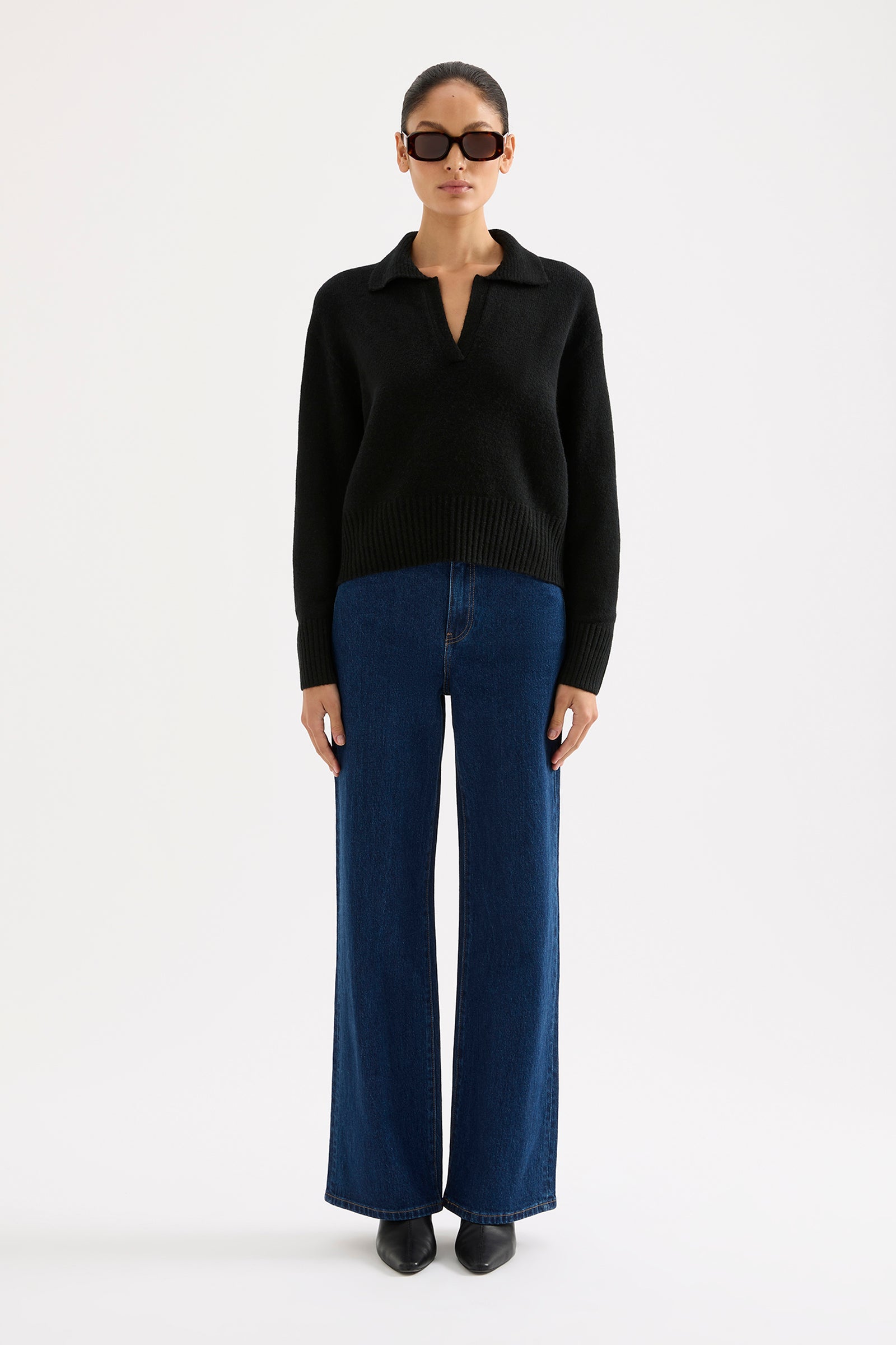 Kinsley Rugby Knit Black 