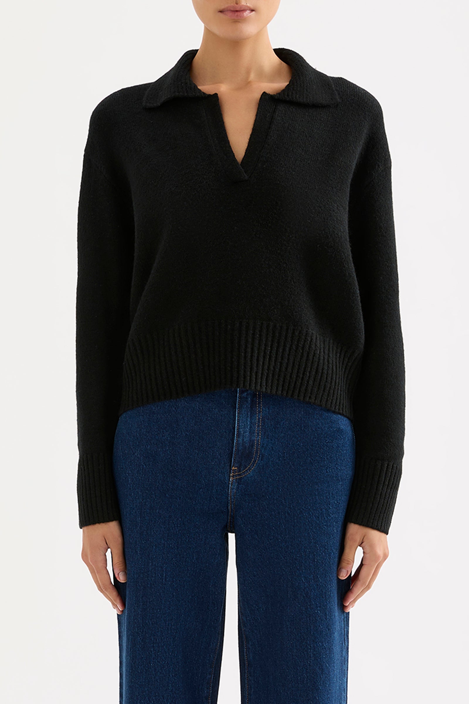 Kinsley Rugby Knit Black 