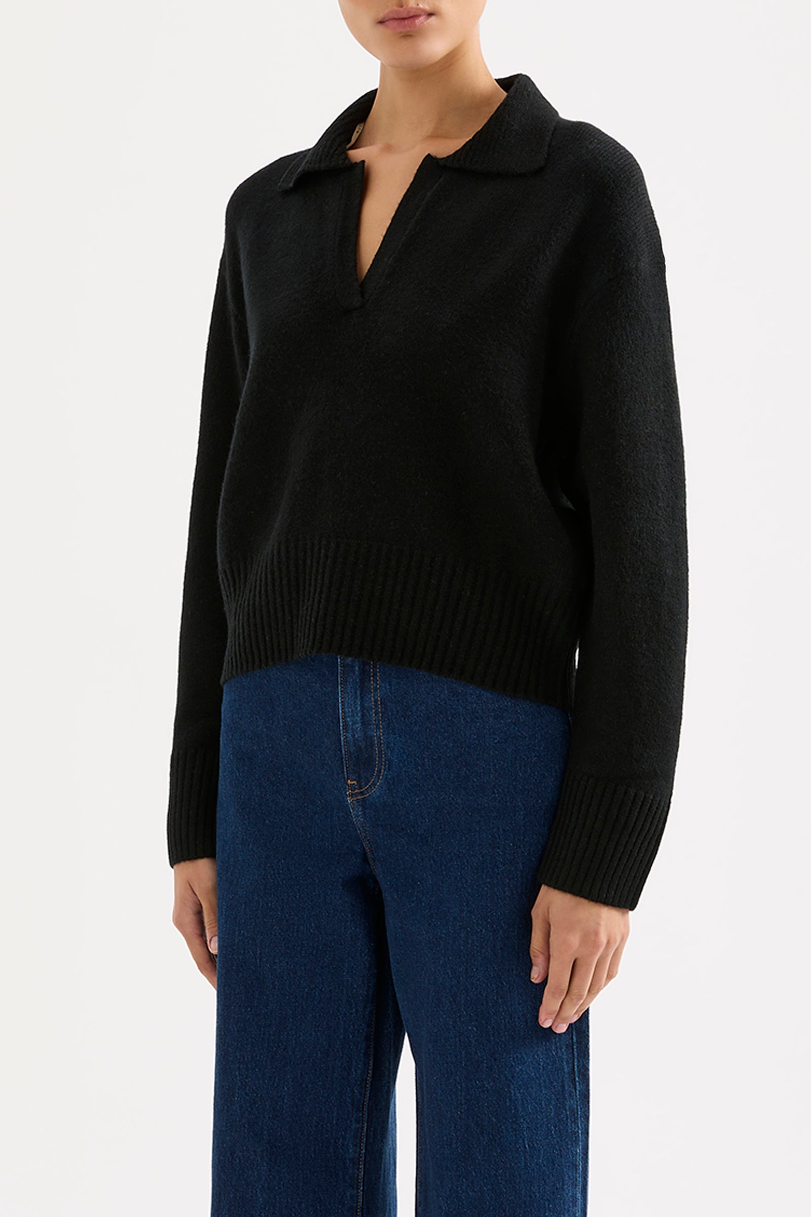 Kinsley Rugby Knit Black 