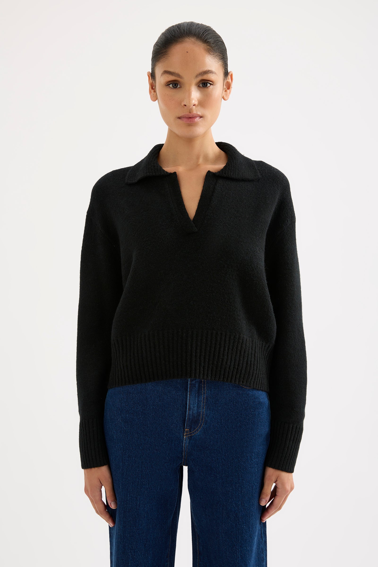 Kinsley Rugby Knit Black 