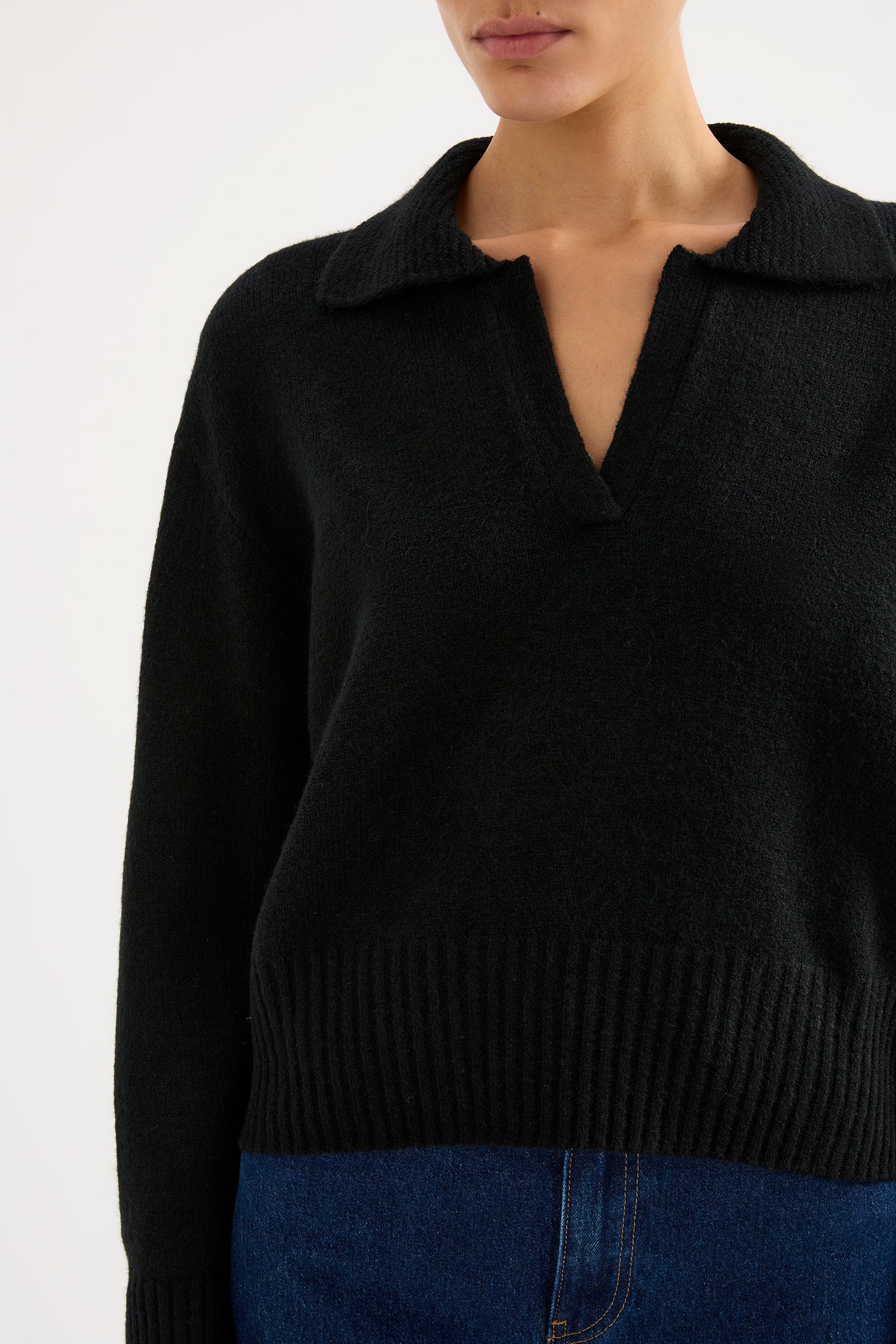 Kinsley Rugby Knit Black 