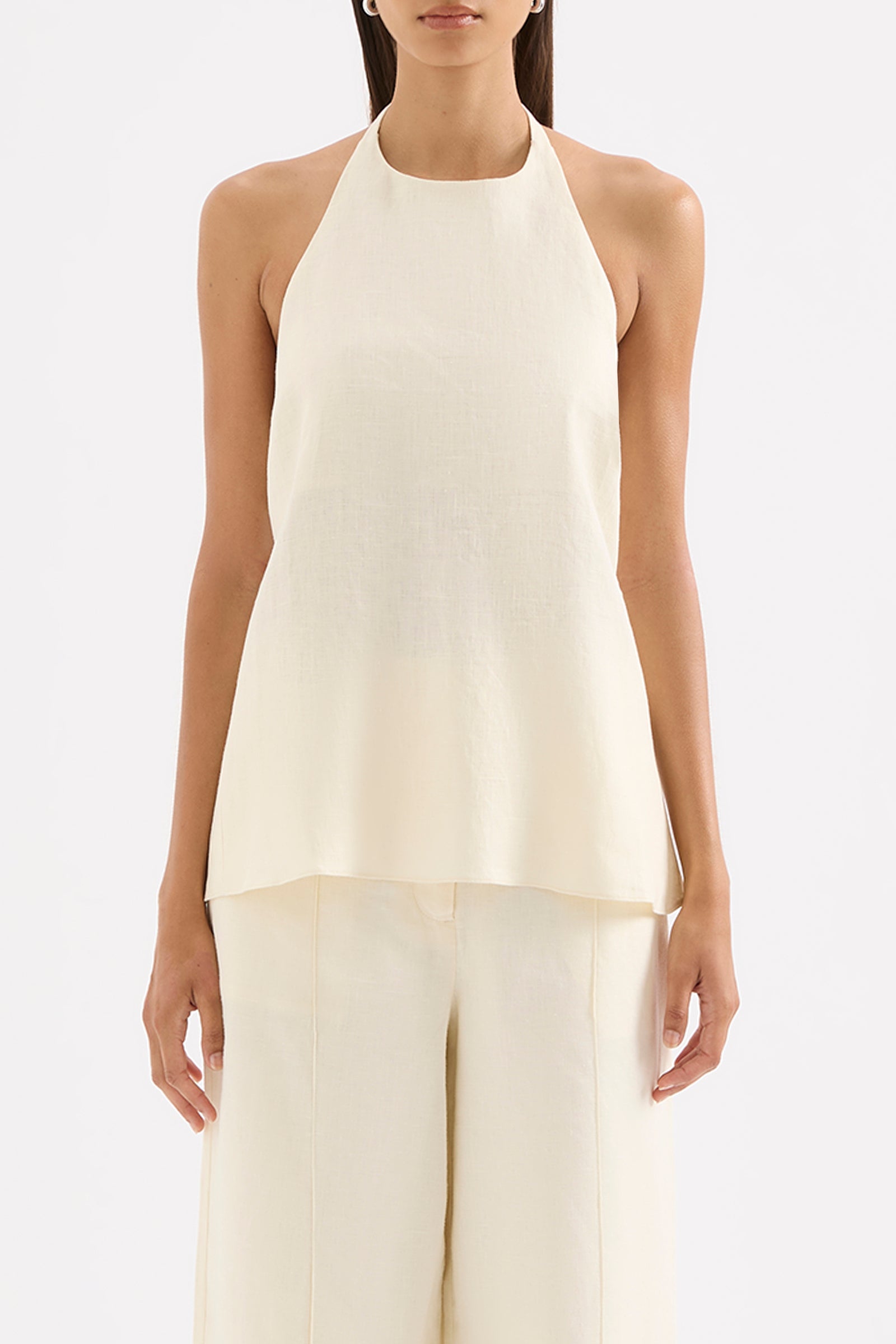 Linnea Linen Top Chamomile 