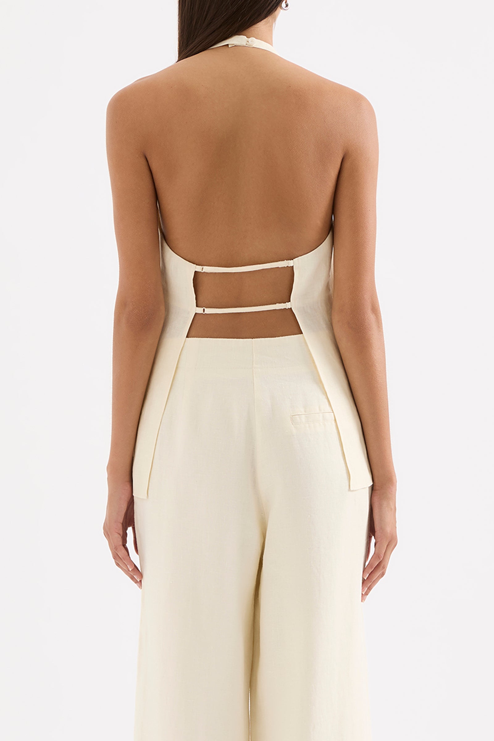 Linnea Linen Top Chamomile 