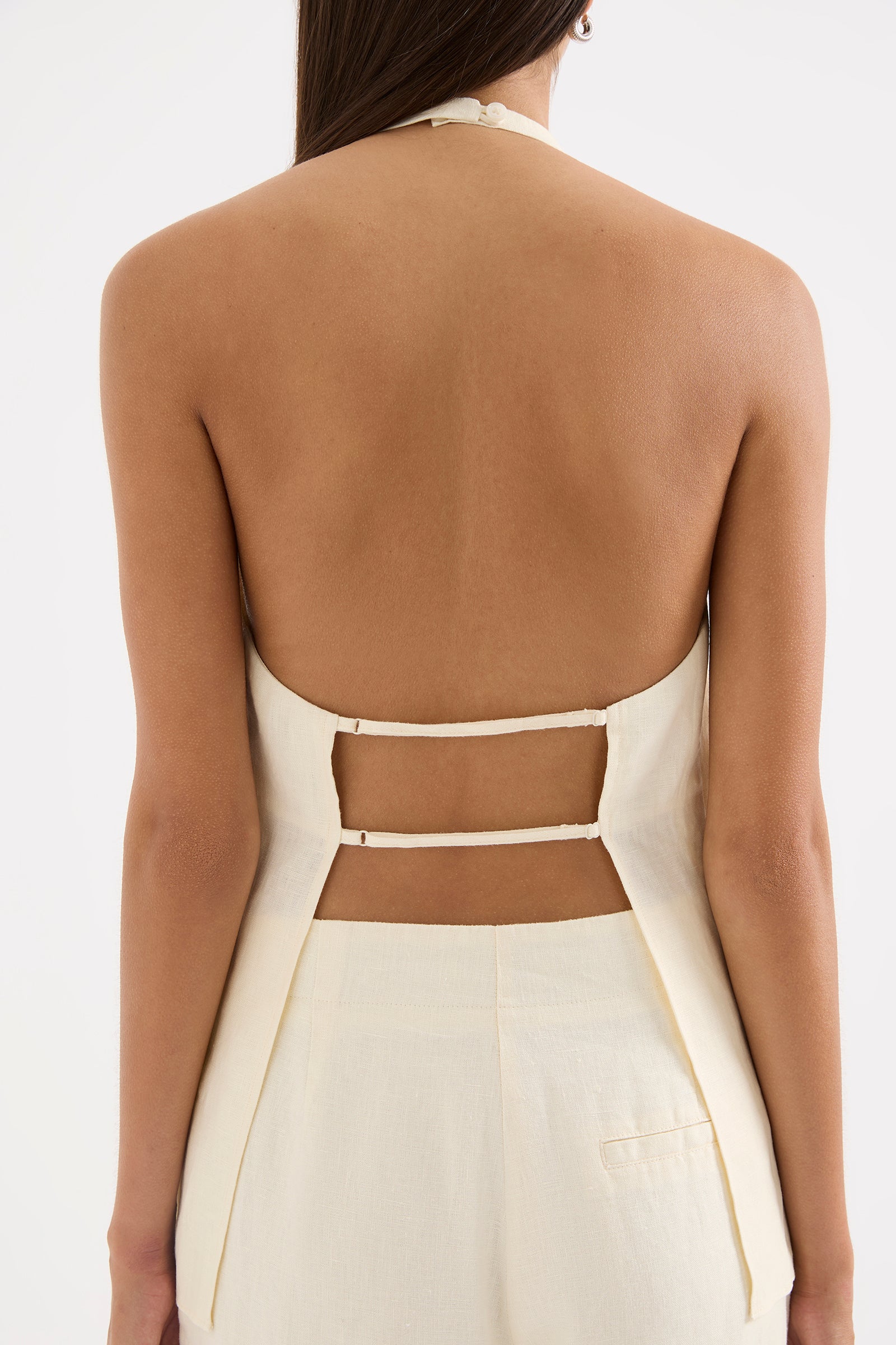 Linnea Linen Top Chamomile 