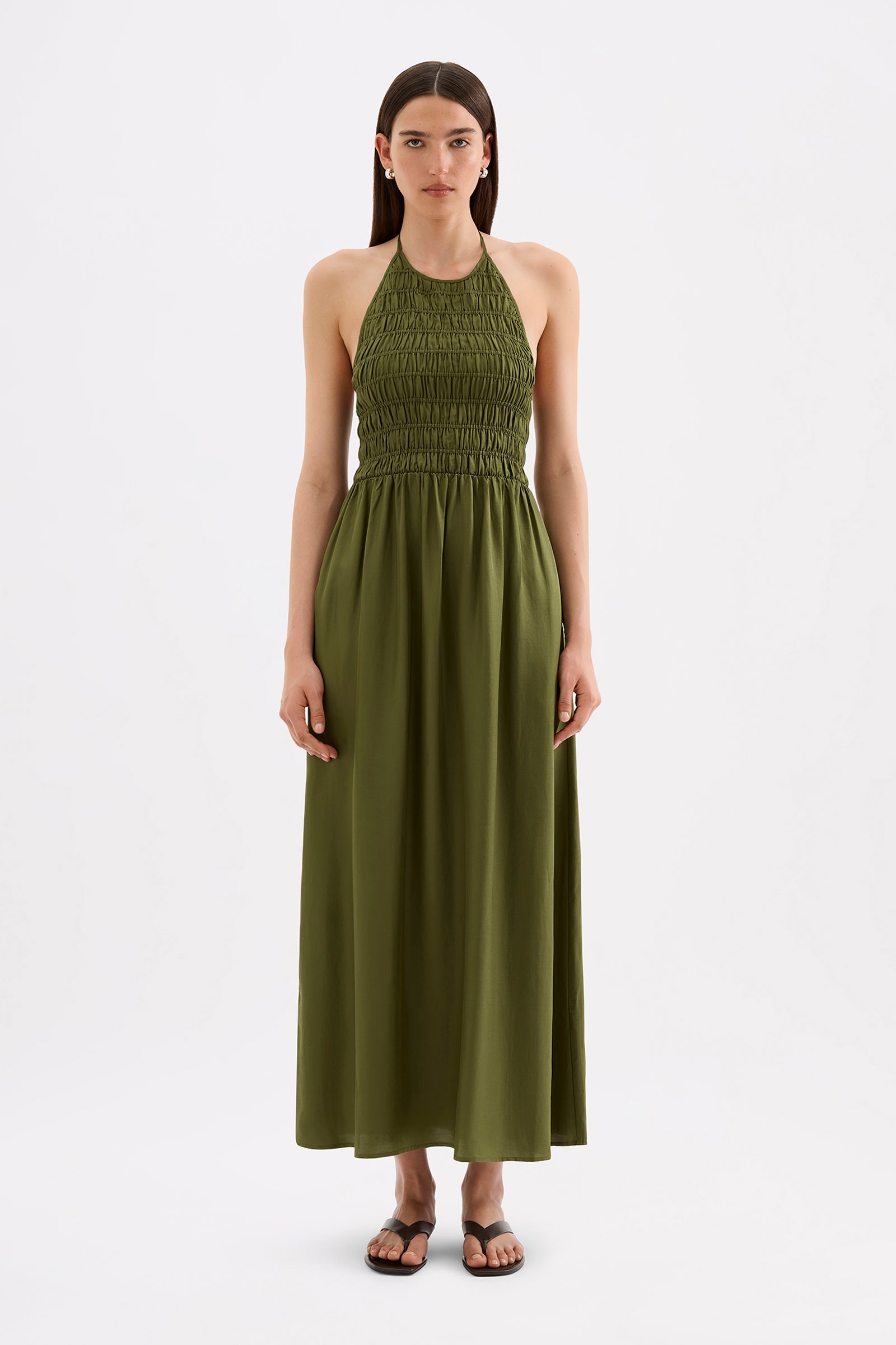 Mira Tencel Maxi Dress Cypress 
