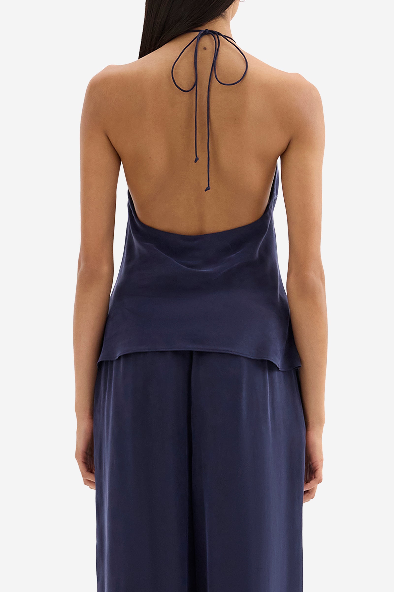 Raye Cupro Halter Top Ink 