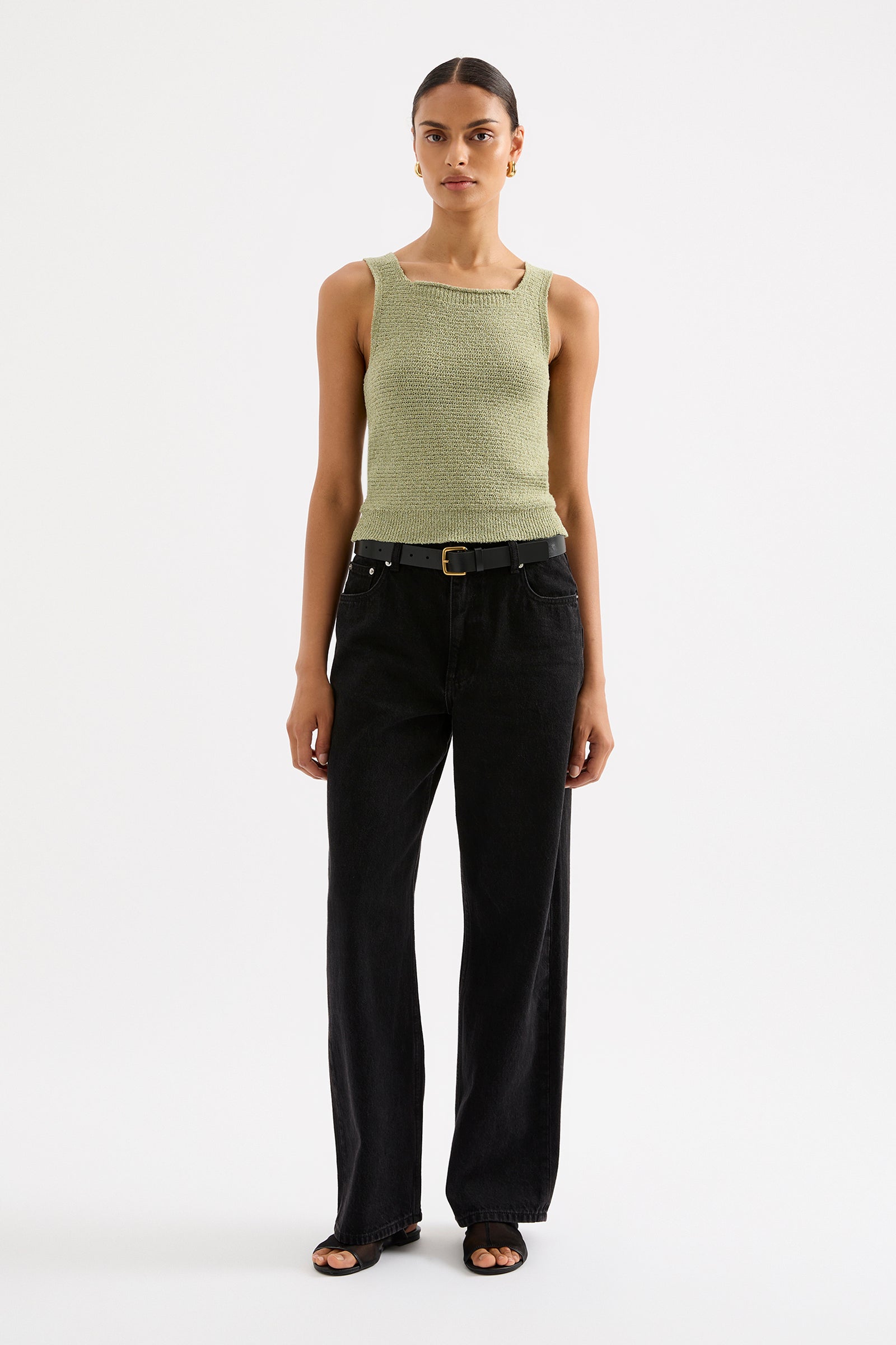 Miru Knit Tank Lime 