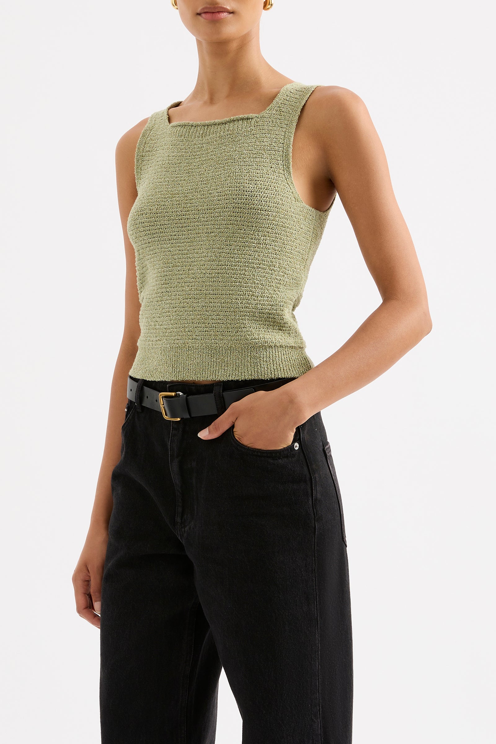 Miru Knit Tank Lime 