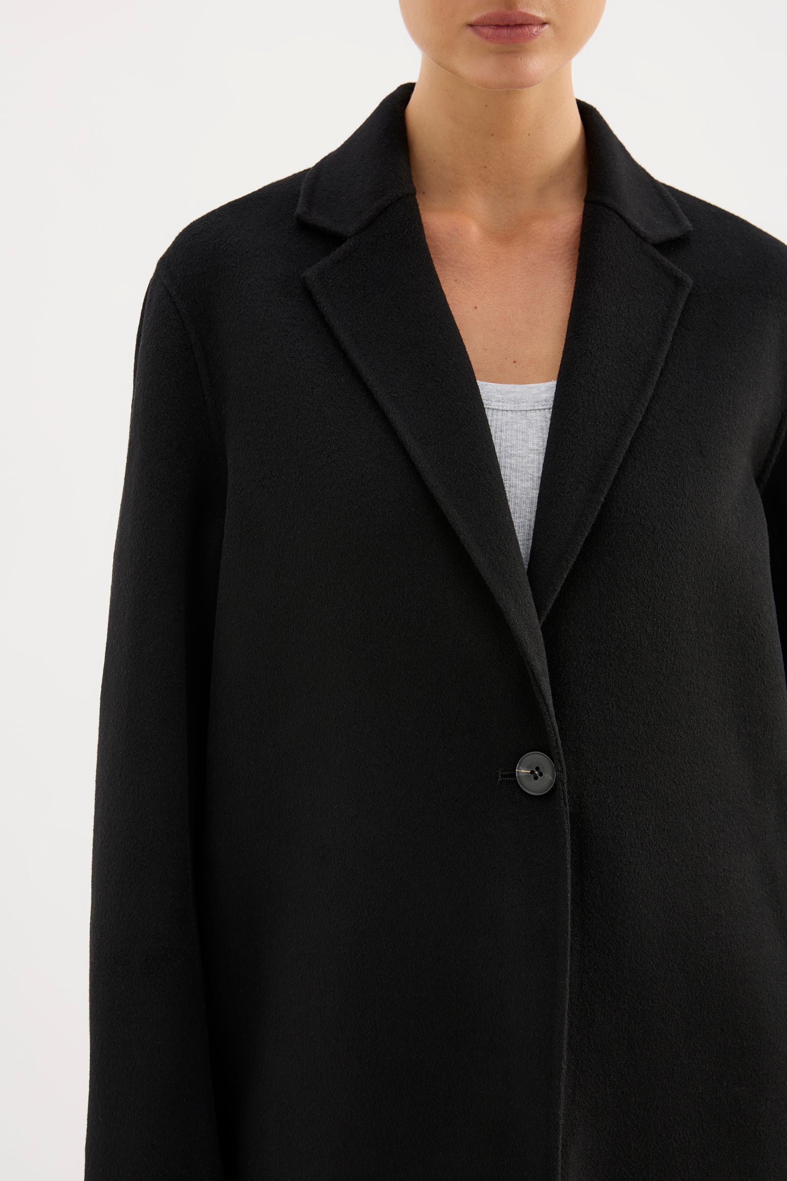 Riley Wool Coat Black 