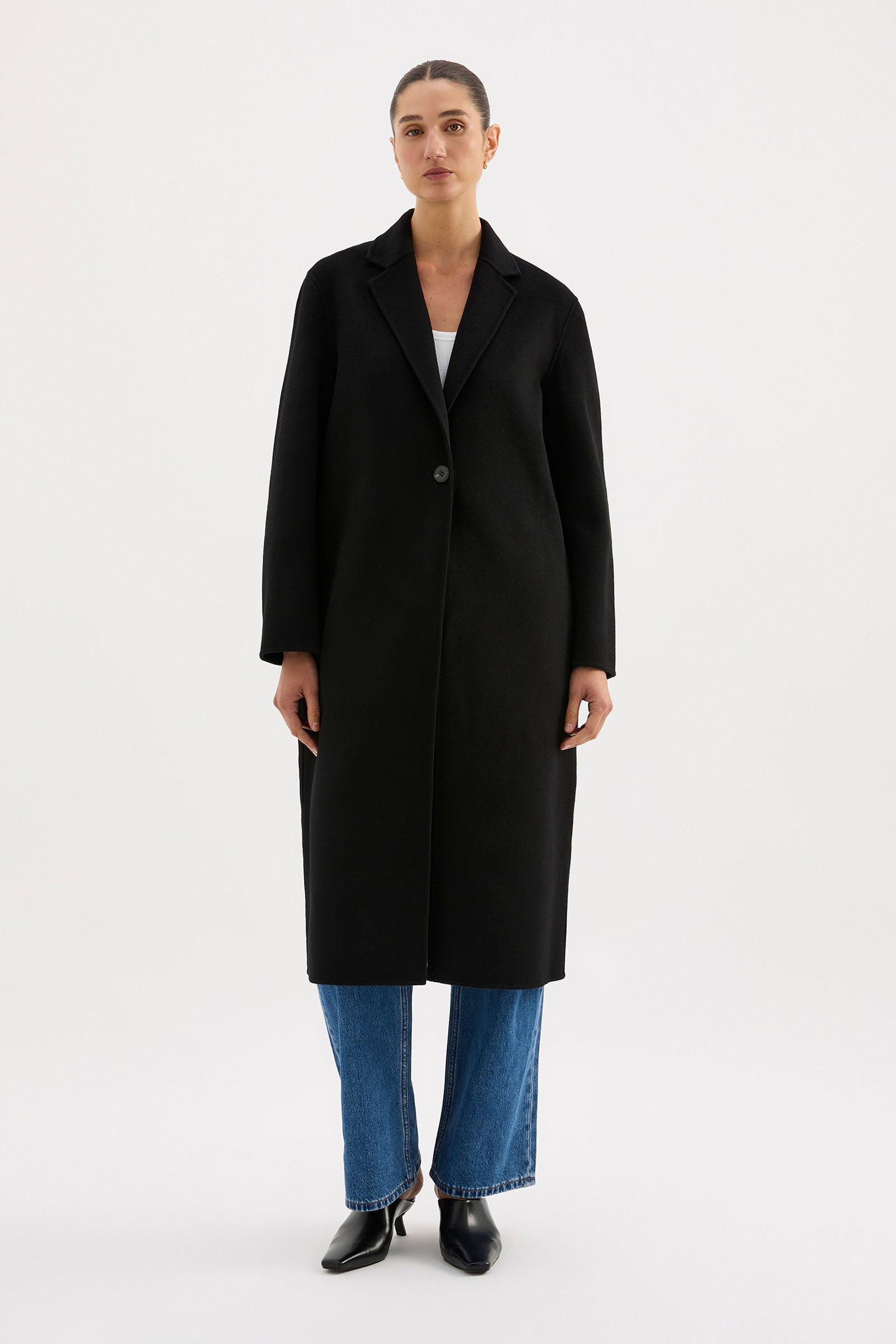 Riley Wool Coat Black 