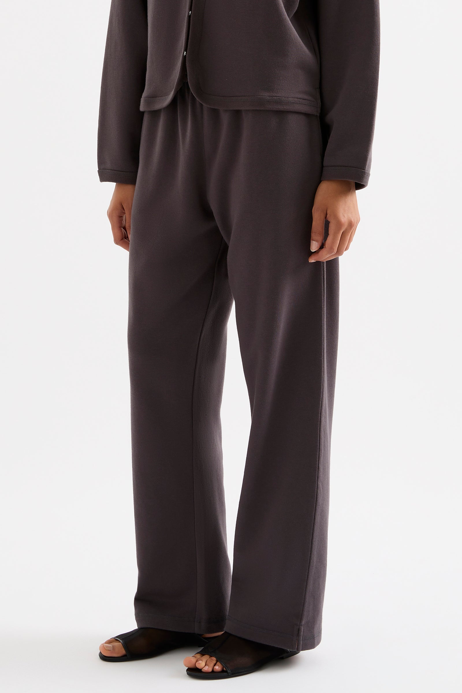 Lounge Fleece Trackpant Coal 