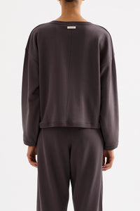 LOUNGE FLEECE CARDIGAN