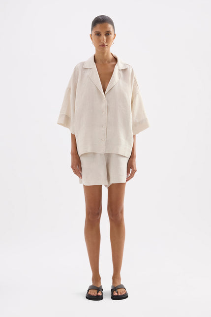 Lounge Linen Shirt & Short Set 
