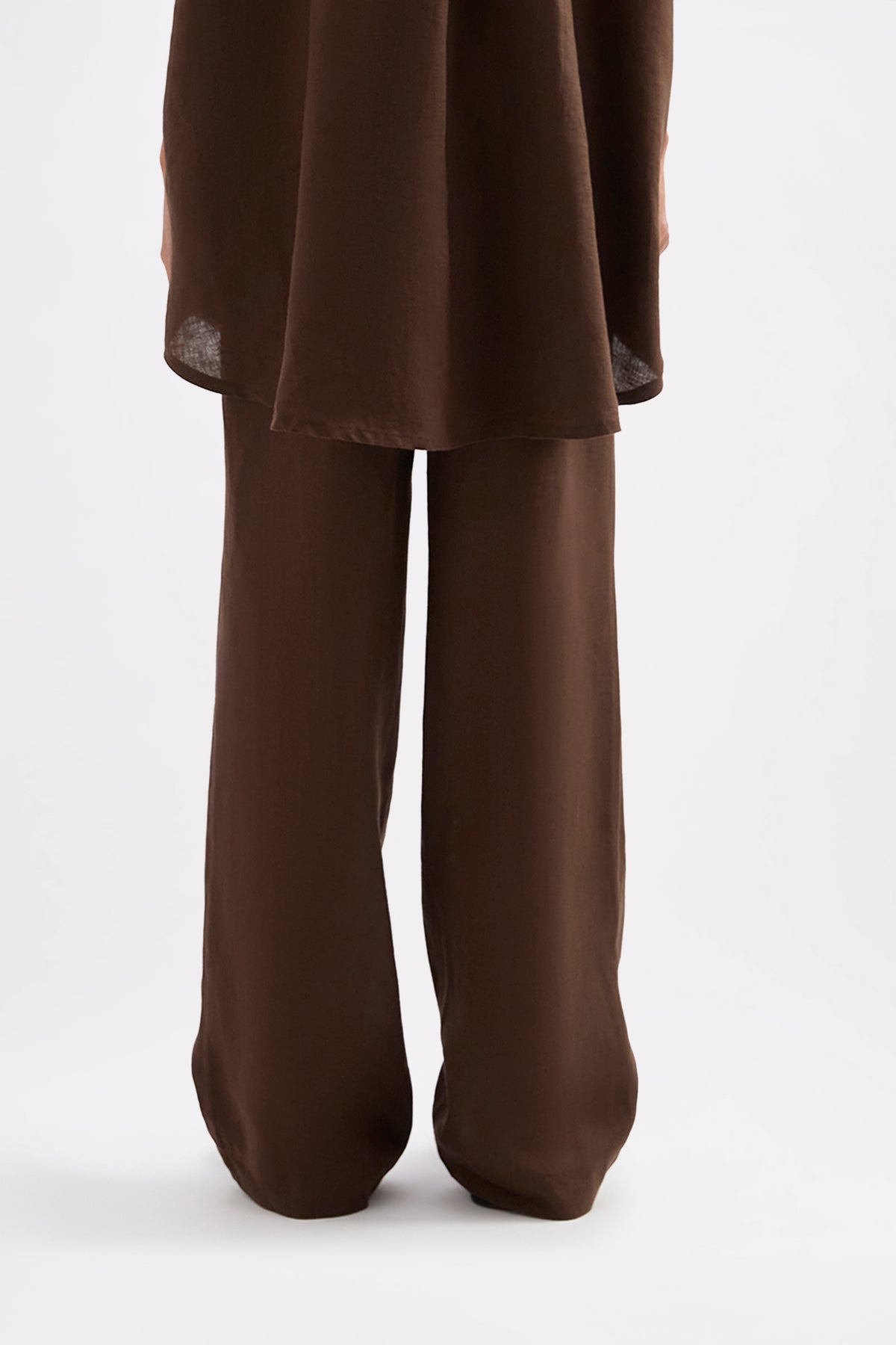 Lounge Linen Longline Shirt & Pant Set 