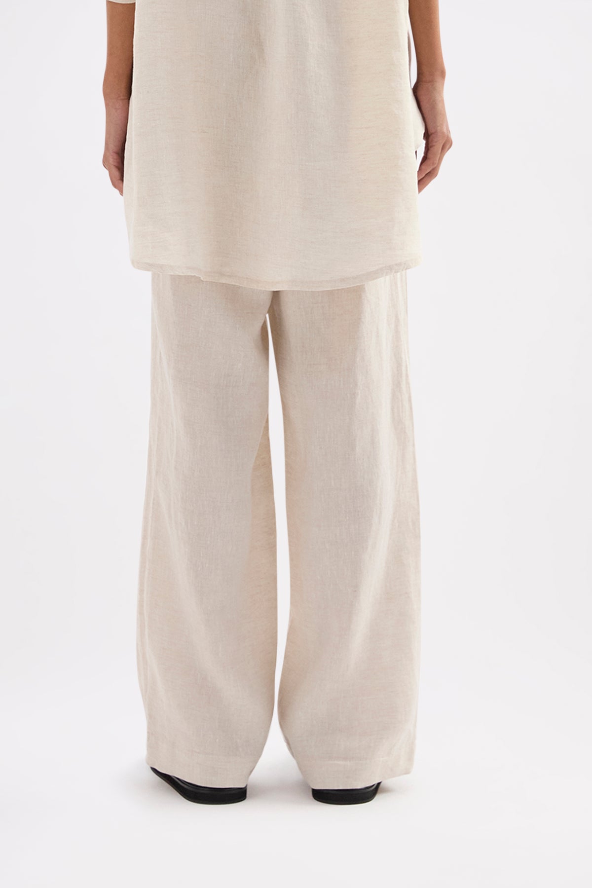 Lounge Linen Longline Shirt & Pant Set 