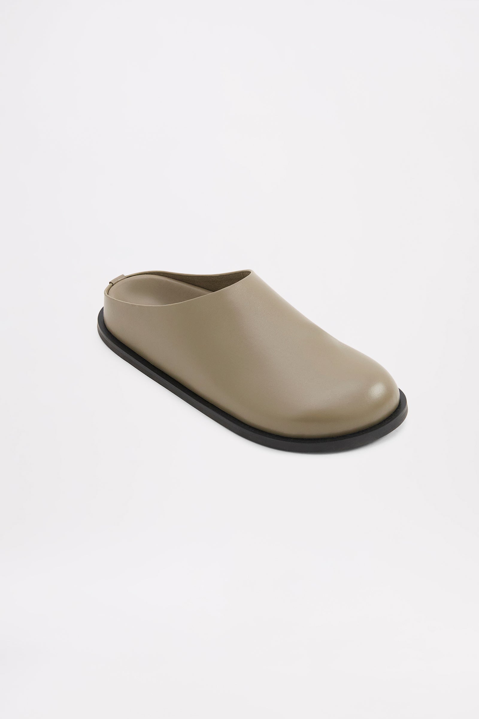 Rami Leather Clog Olive 