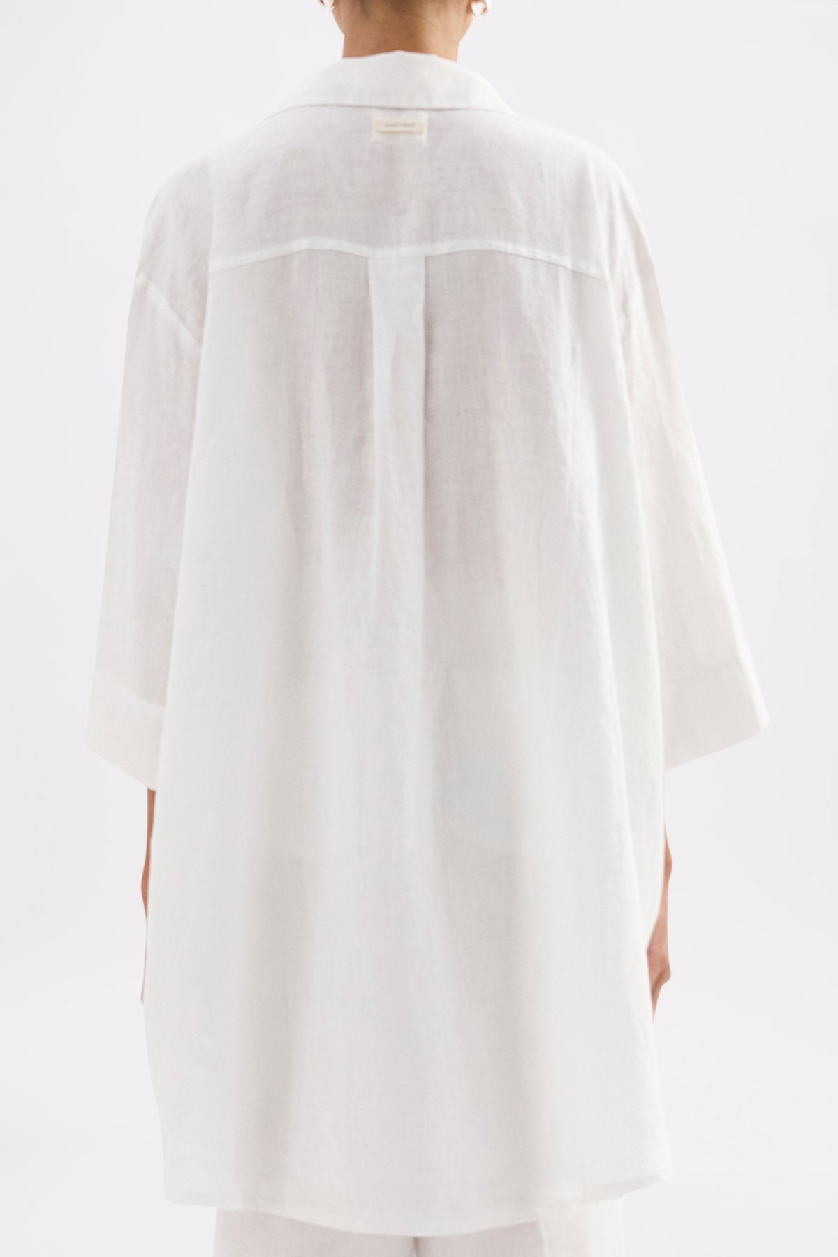 Lounge Linen Longline Shirt & Crop Pant Set 