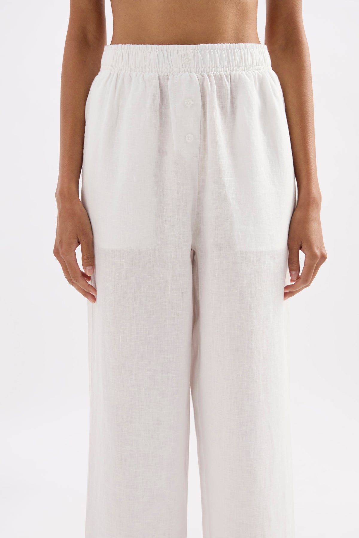 Lounge Linen Longline Shirt & Pant Set 