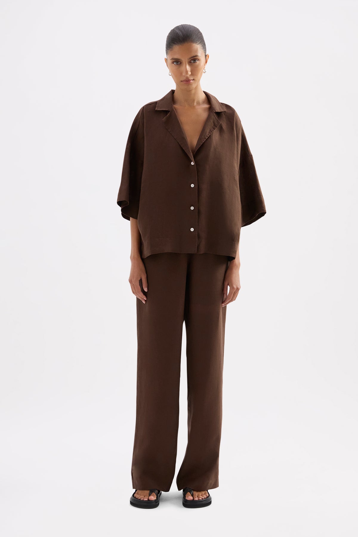 Lounge Linen Shirt & Pant Set 