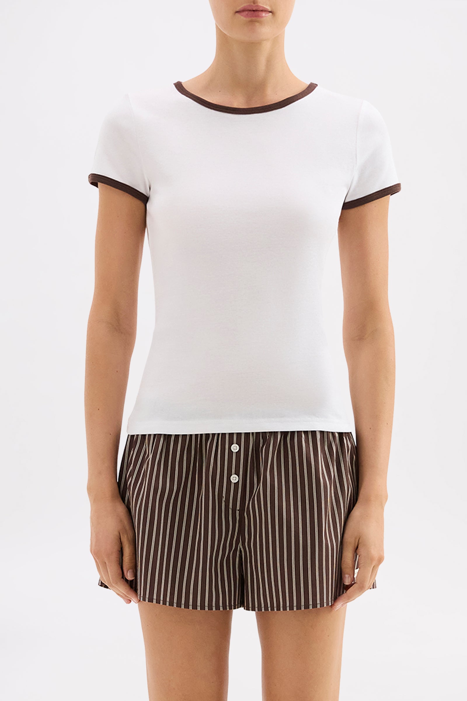 Organic Lounge Baby Tee White 