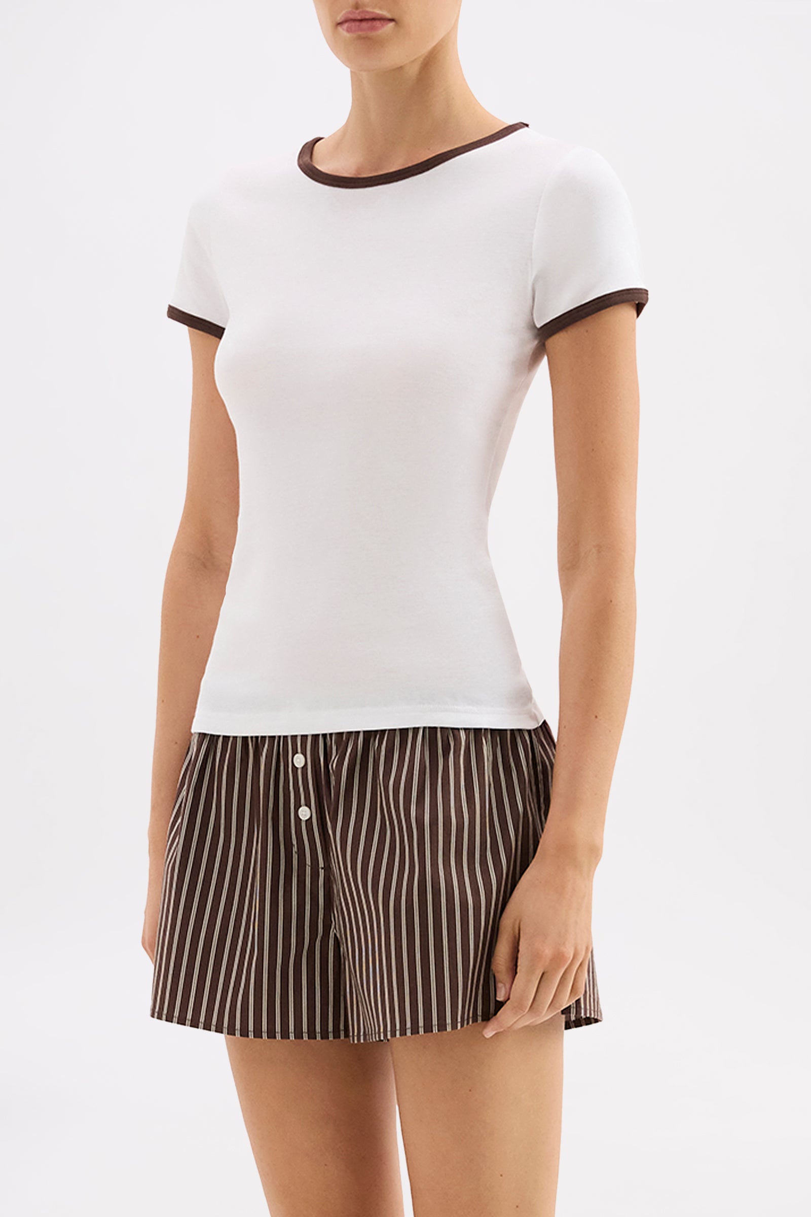 Organic Lounge Baby Tee White 