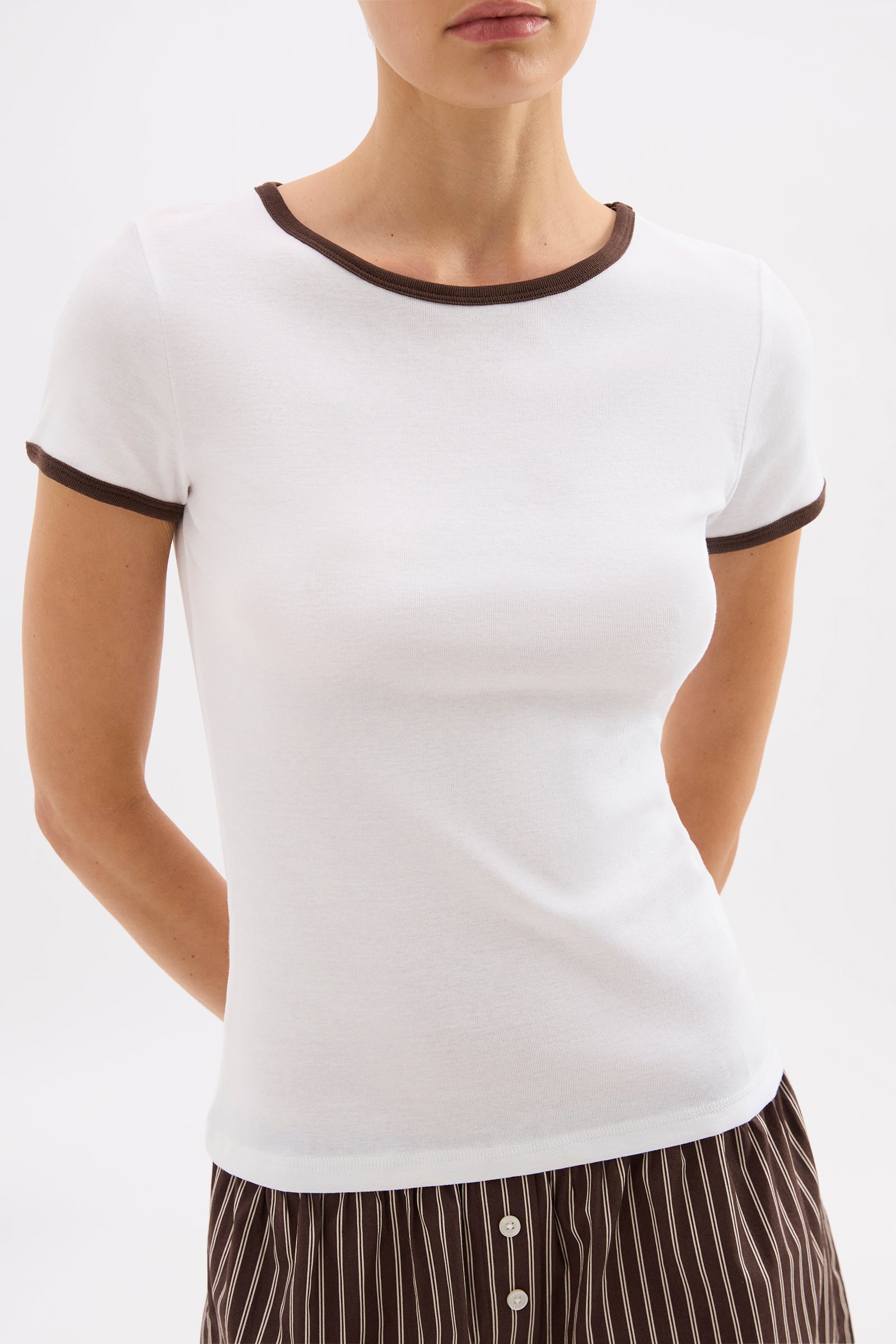 Organic Lounge Baby Tee White 