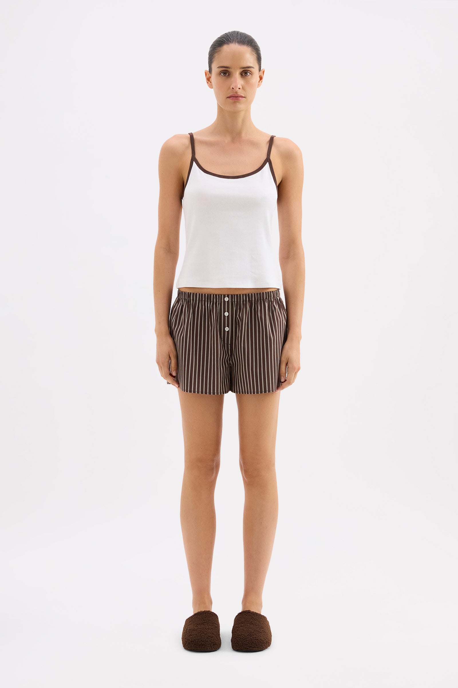 Organic Lounge Singlet White 