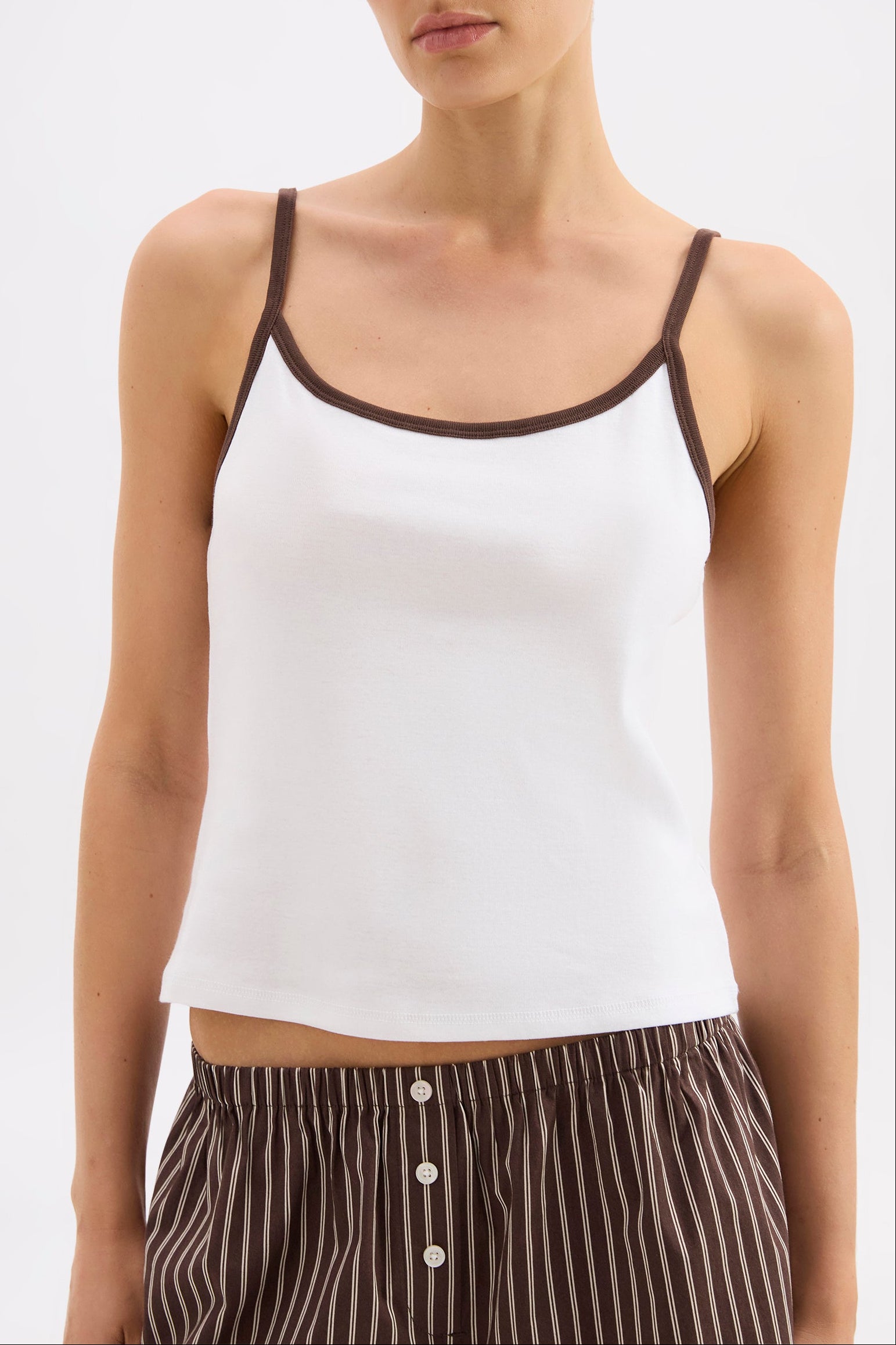 Organic Lounge Singlet White 