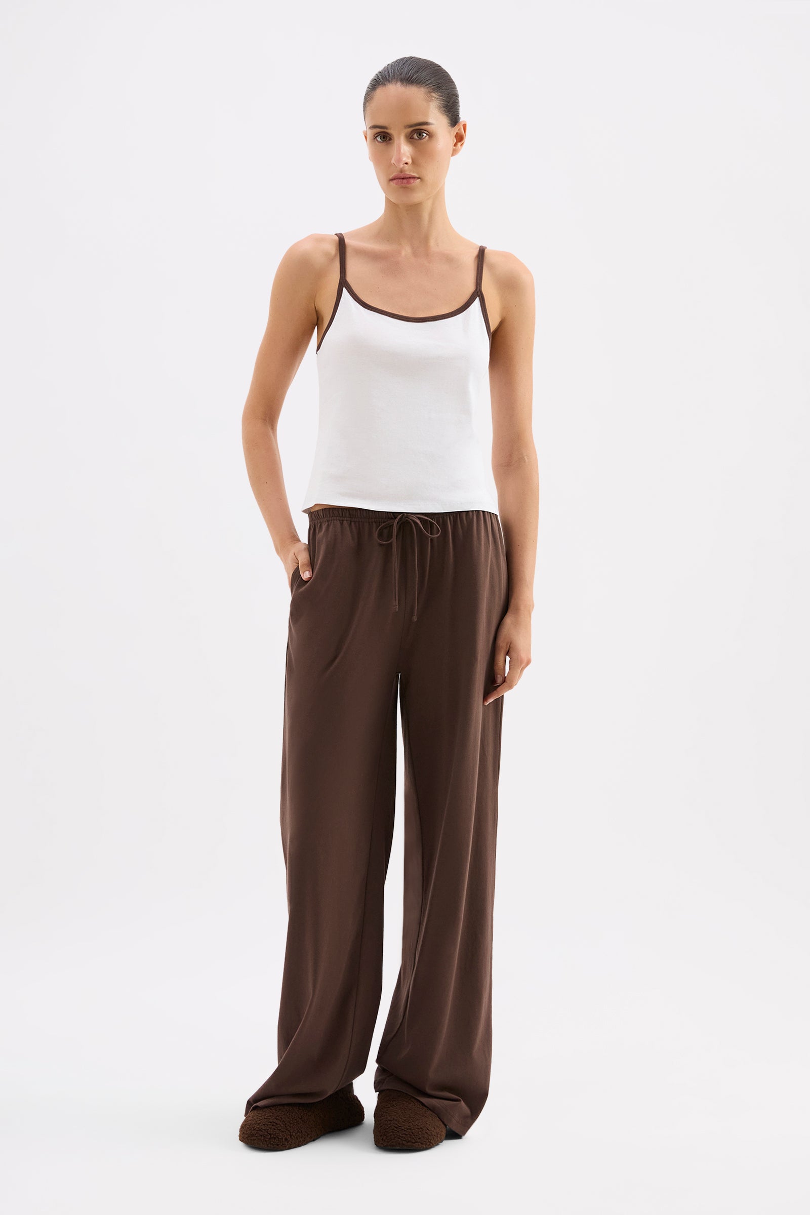 Organic Lounge Pant Chocolate 