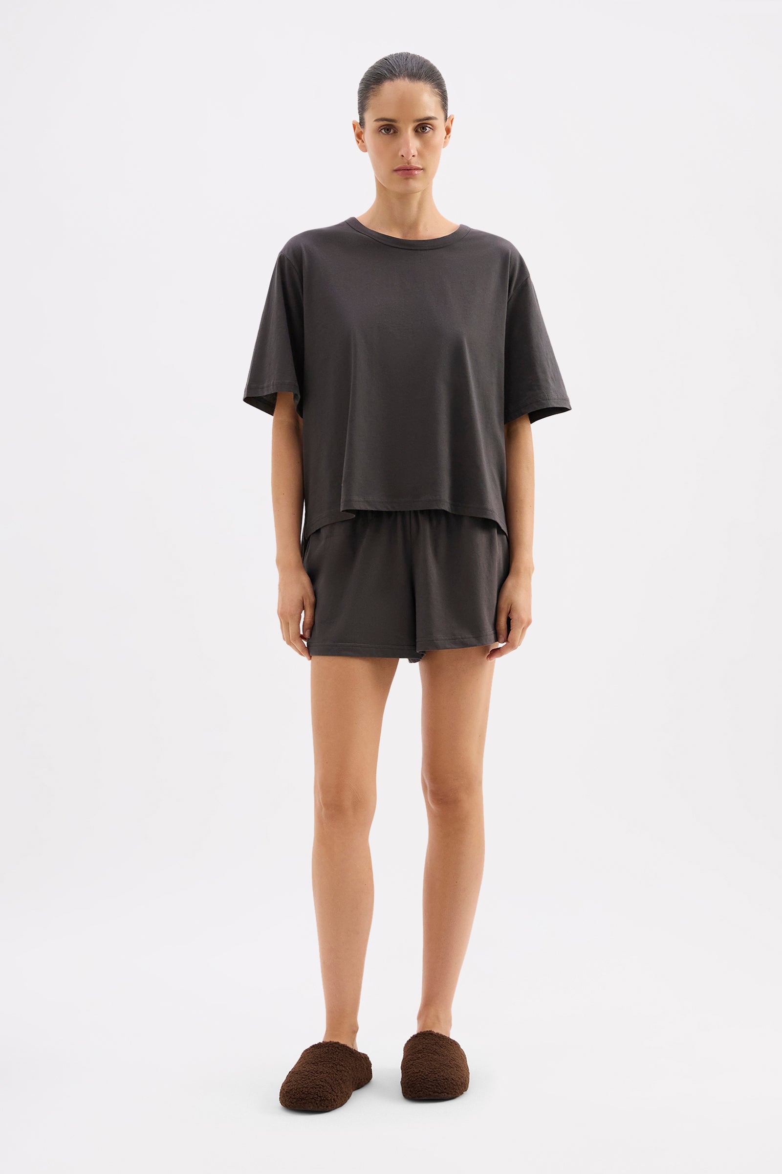 Organic Lounge Short Coal 
